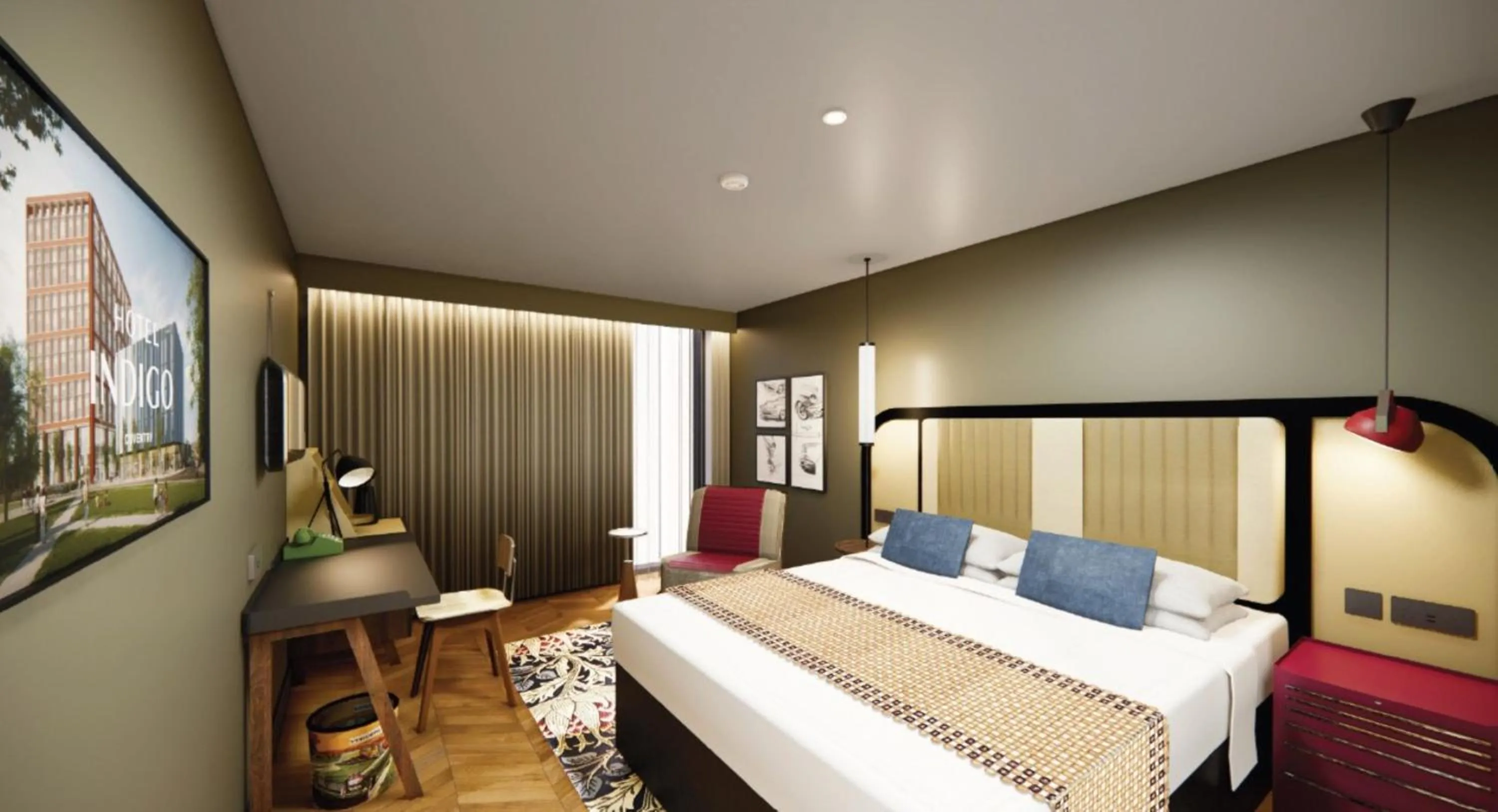 Photo of the whole room, Bed in Hotel Indigo Coventry by IHG