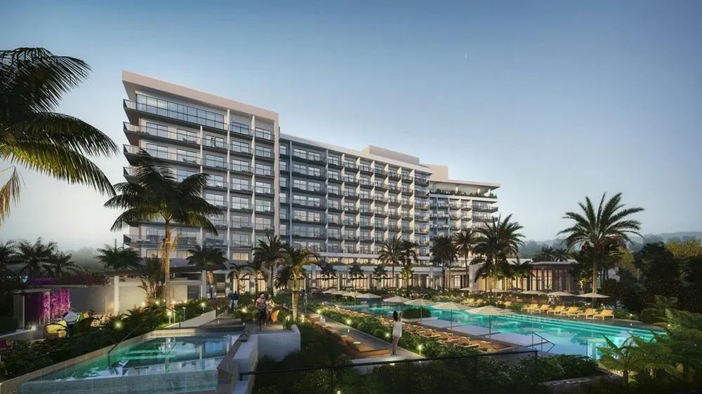 Property building in Hotel Indigo Grand Cayman by IHG