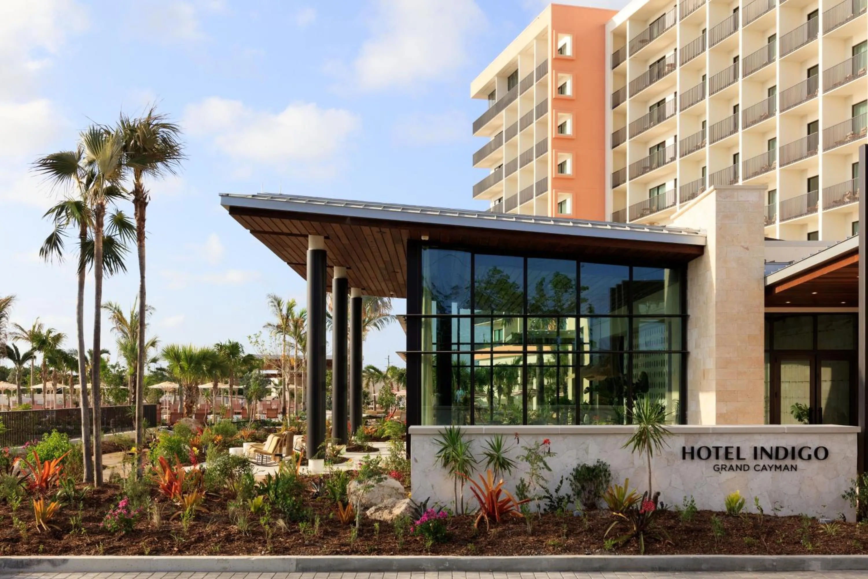 Property building in Hotel Indigo Grand Cayman by IHG