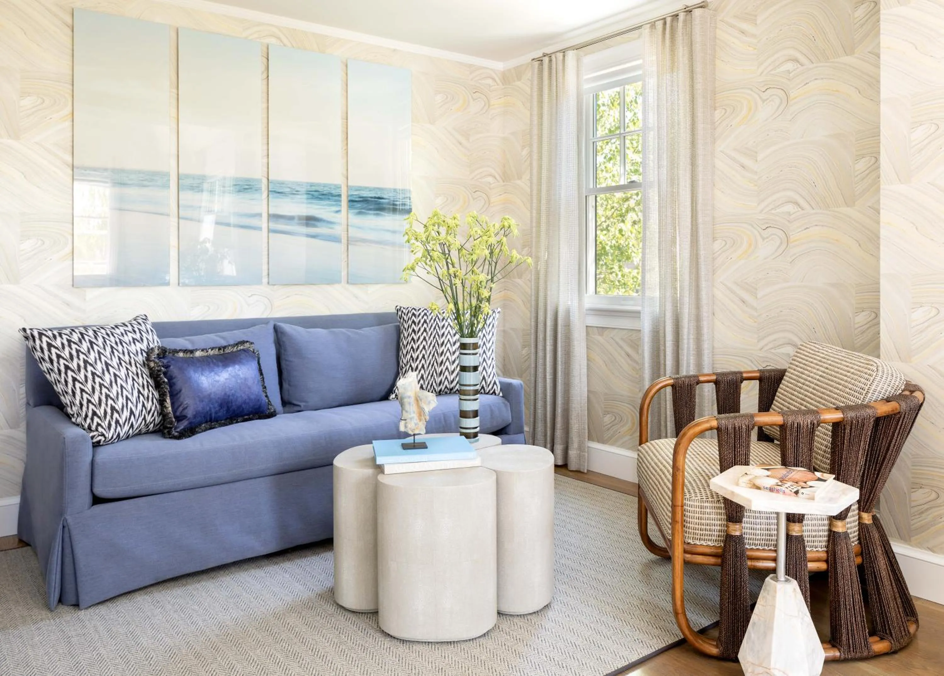 Seating area in The Sydney, The Edgartown Collection