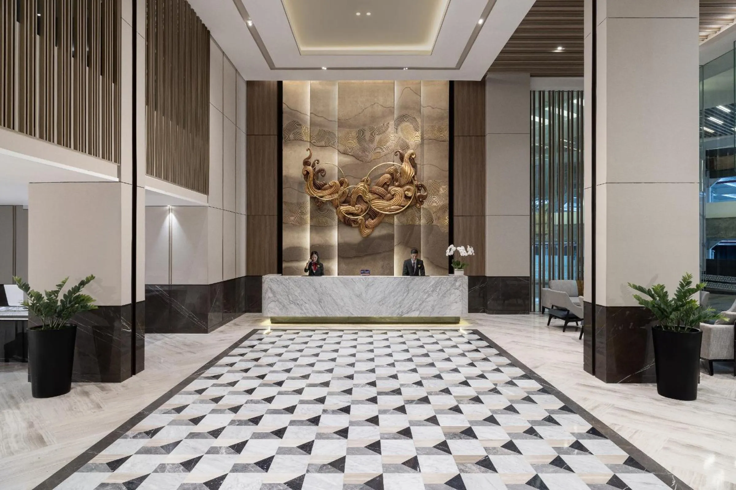 Lobby or reception in Hotel Santika Premiere Lampung