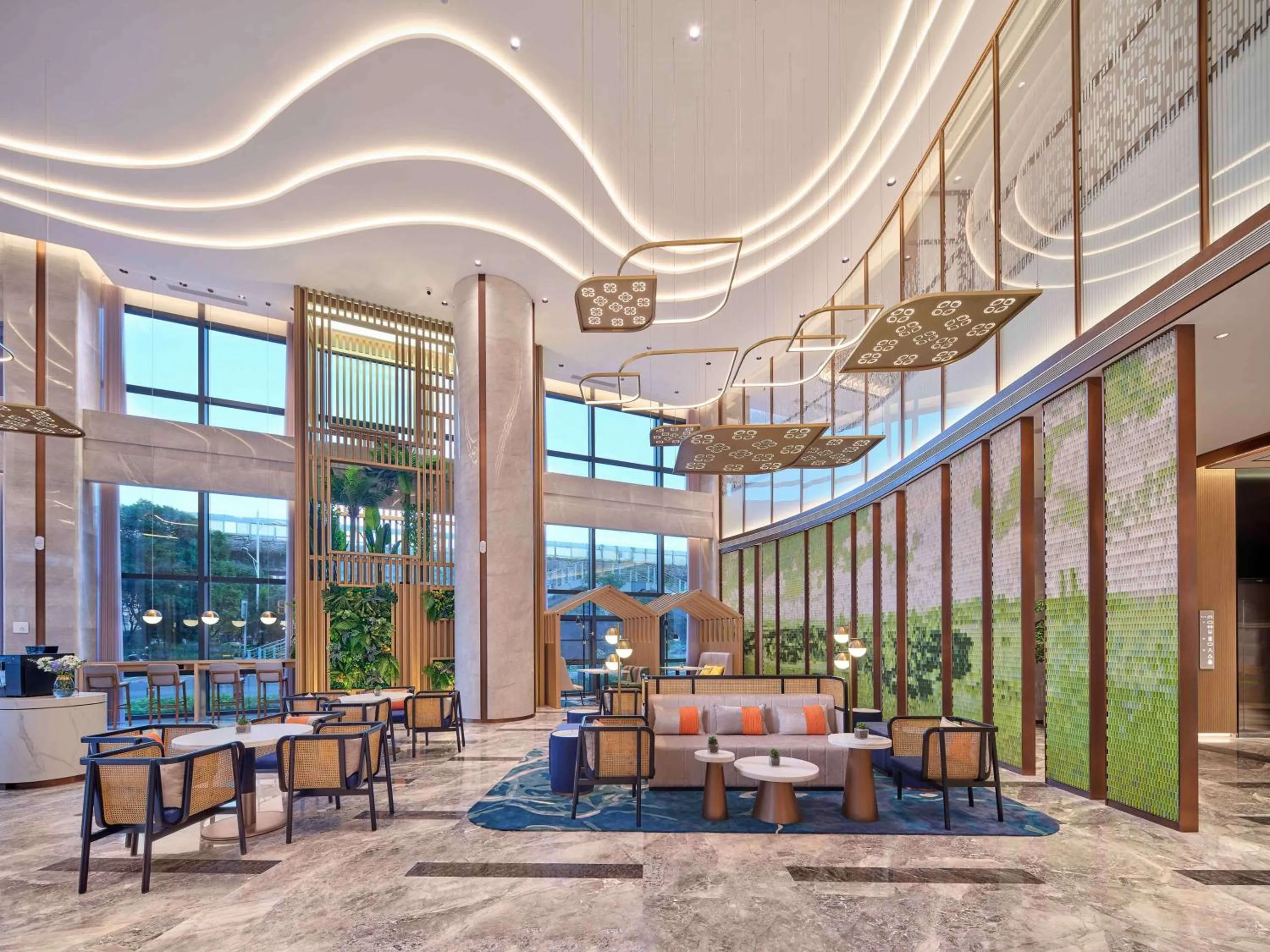 Lobby or reception in Hilton Garden Inn Xiamen Tong'An
