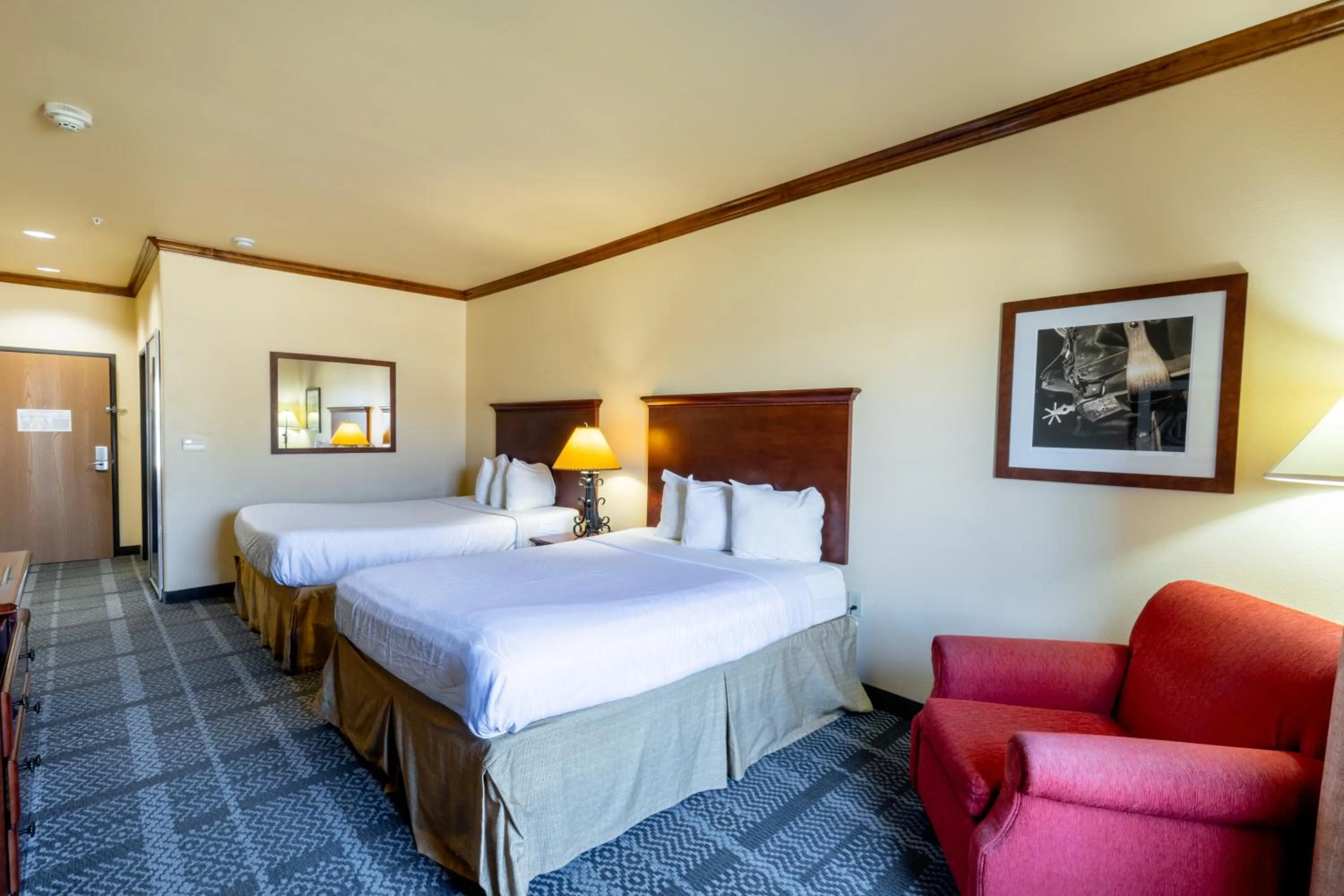 Bed in Hotel Texas Hallettsville