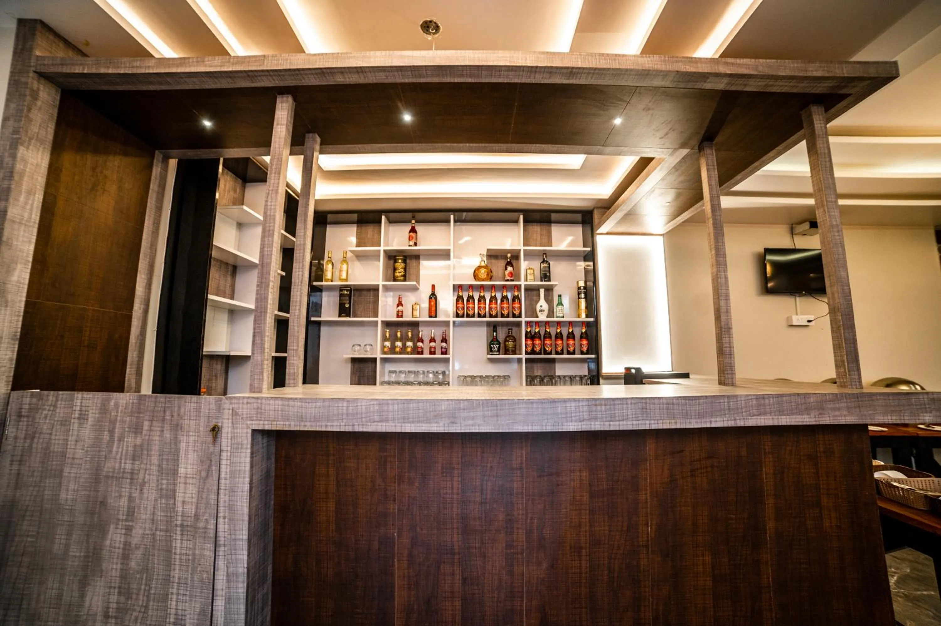 Lounge or bar in Hotel Alpha Omega