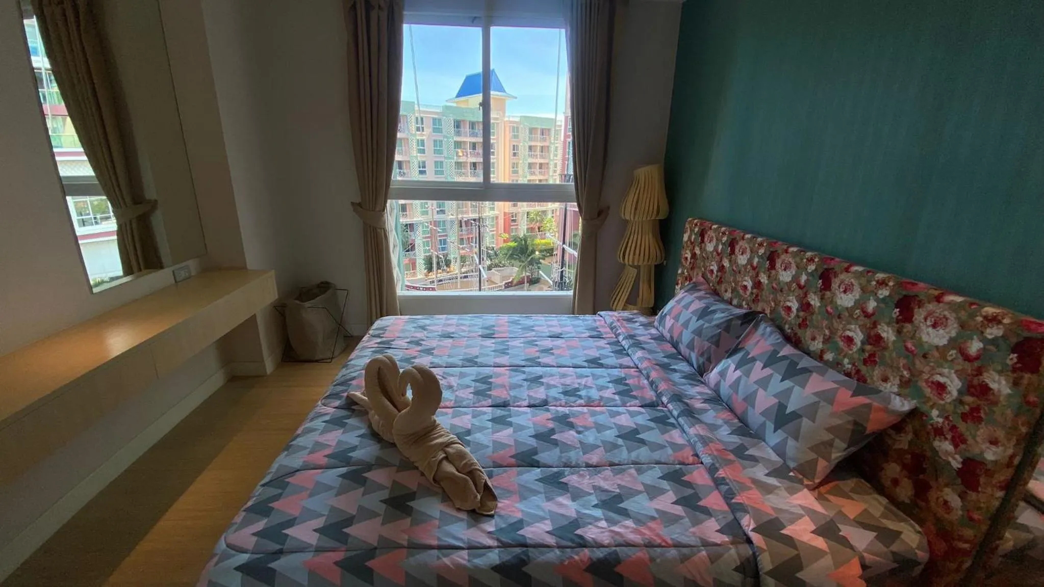 Bed in Grande Caribbean Condo Resort