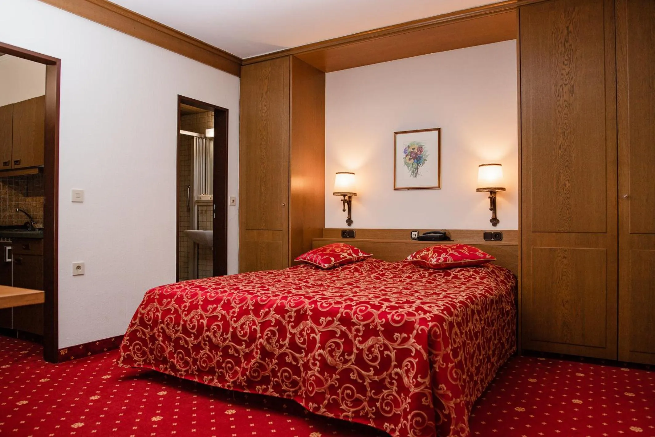 Bed in Hotel St. Georg