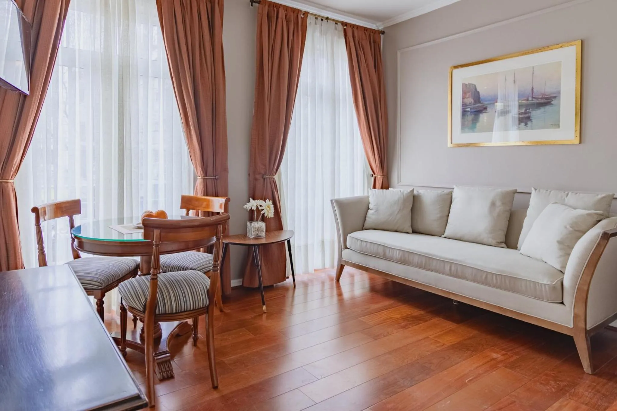 Living room in Orly Suites