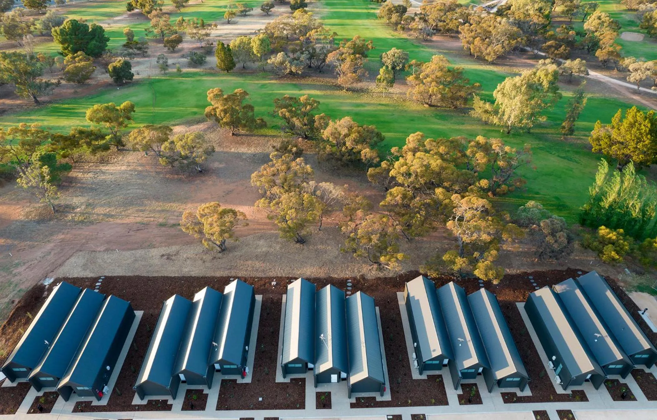 Golfcourse in Par Five Shacks