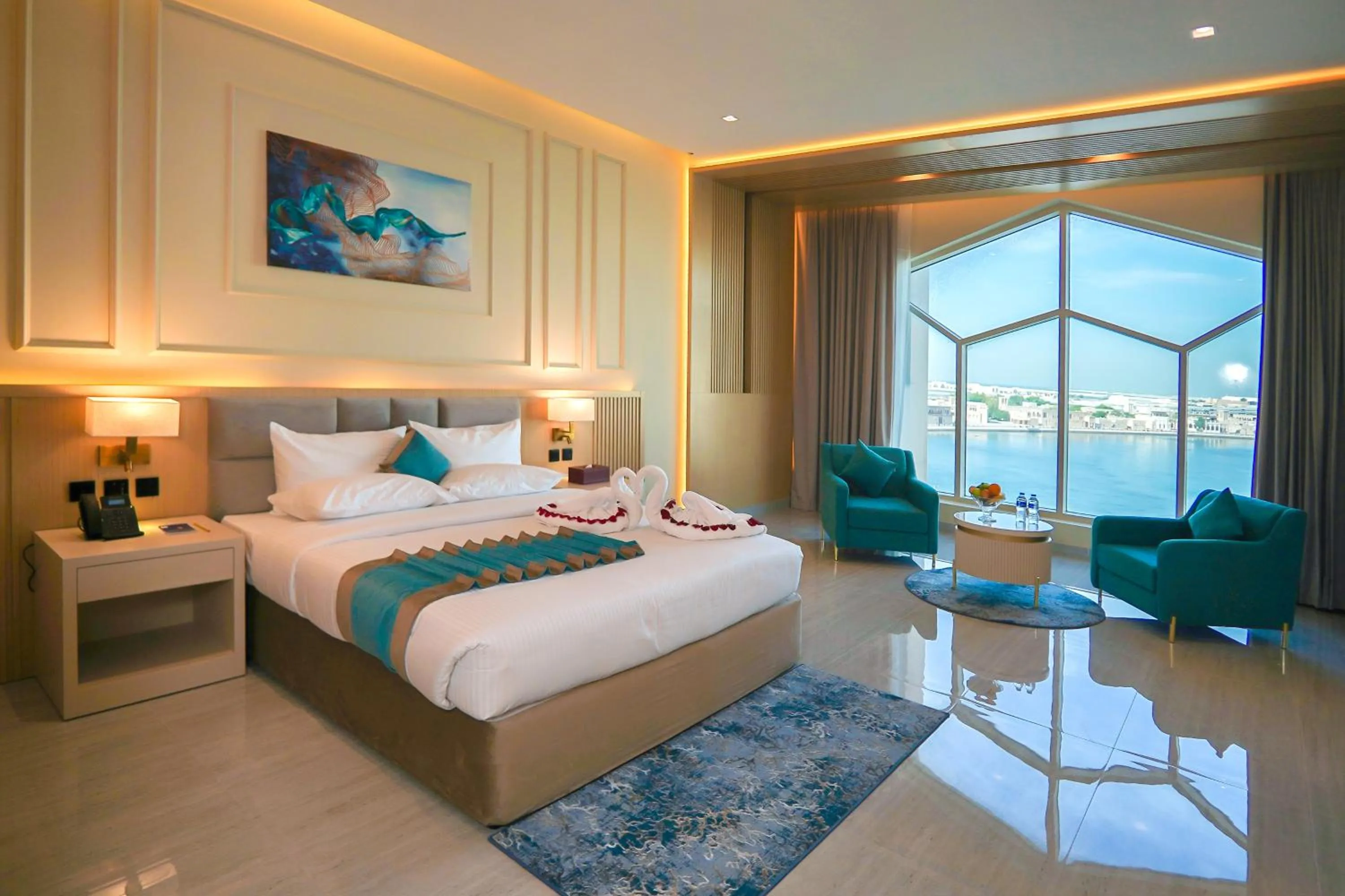 View (from property/room), Bed in Concorde Creek View Hotel Bur Dubai