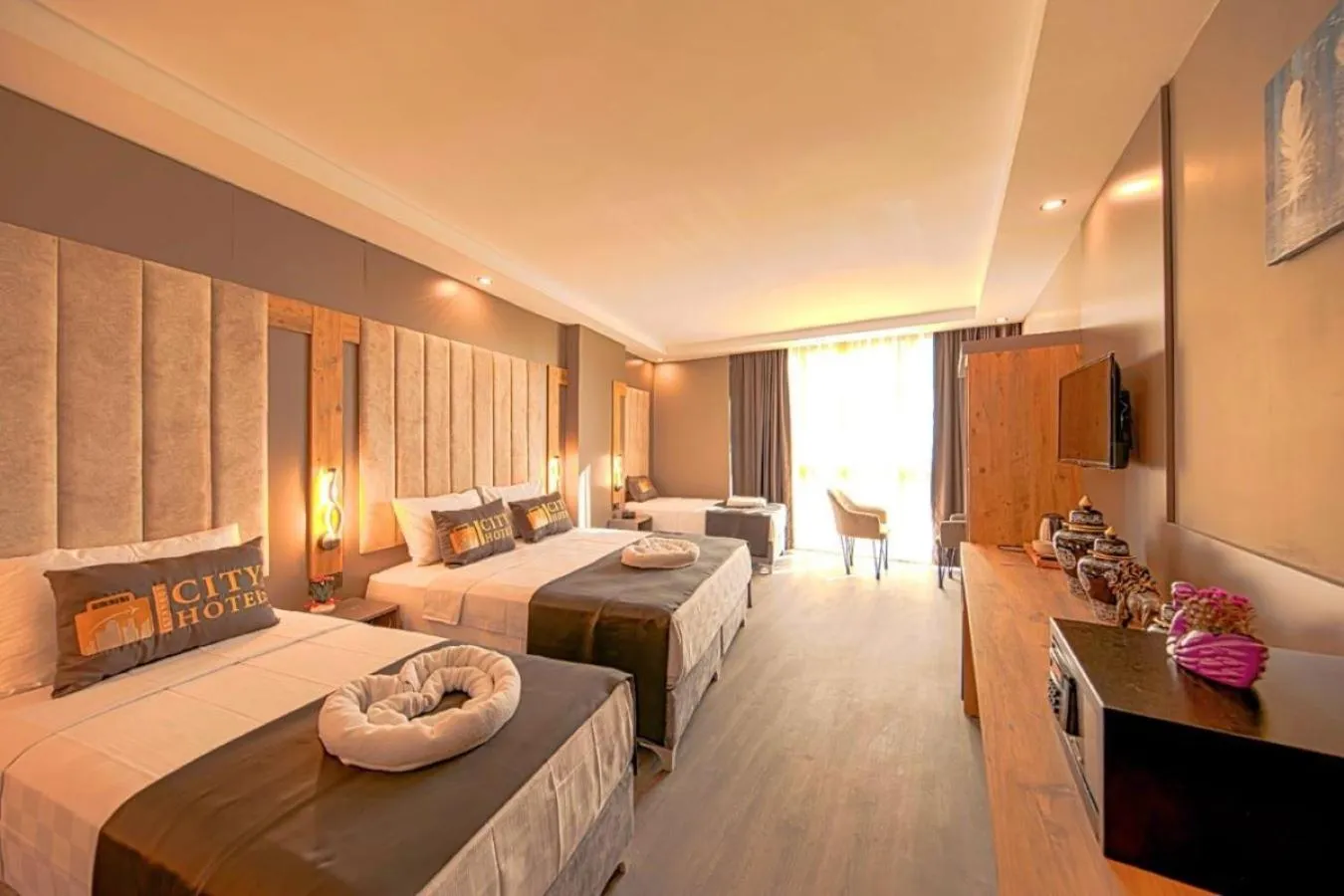 Bed in İstanbul City Airport Hotel