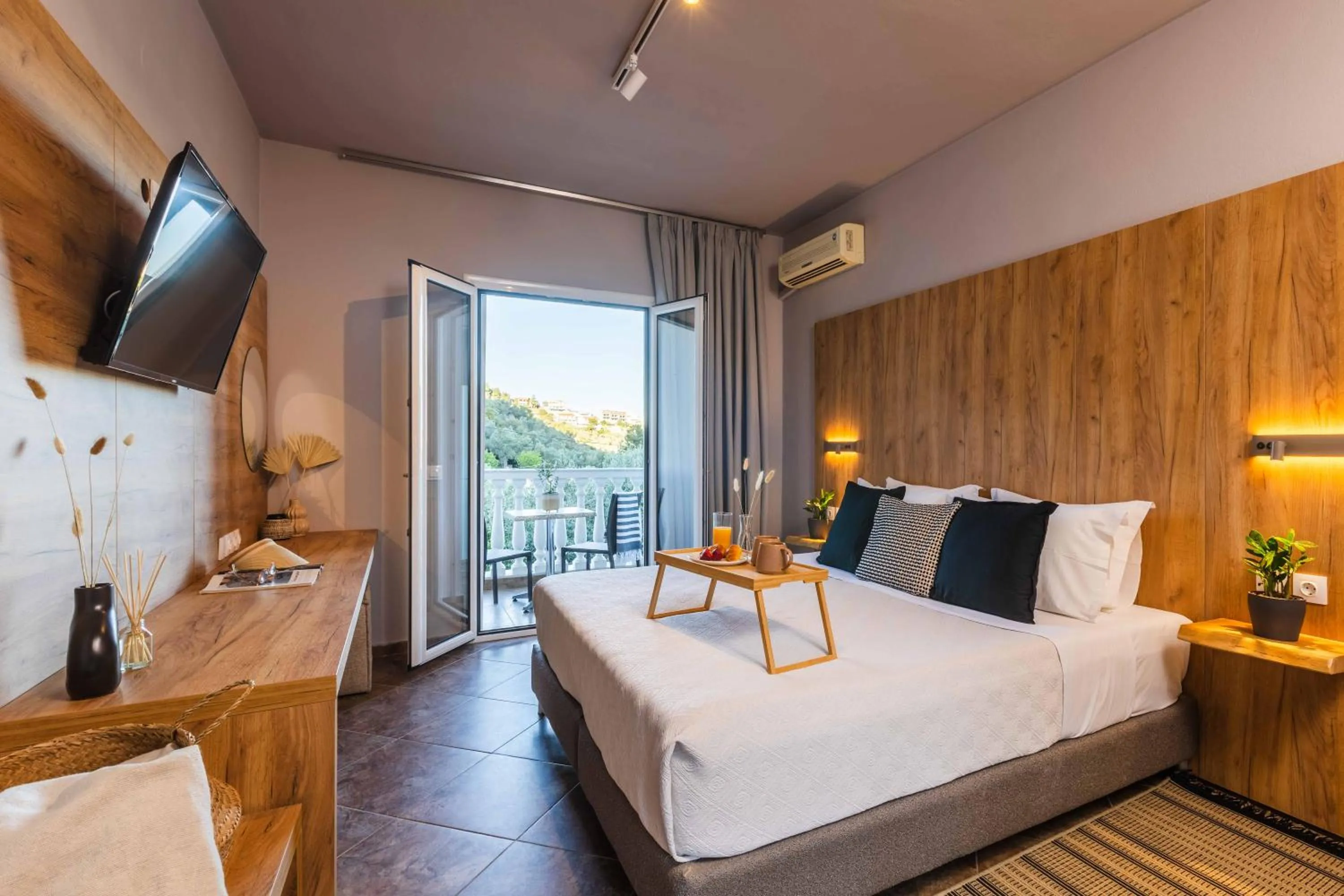 Bedroom, Bed in Skiathos Avaton Garden, Philian Hotels and Resorts