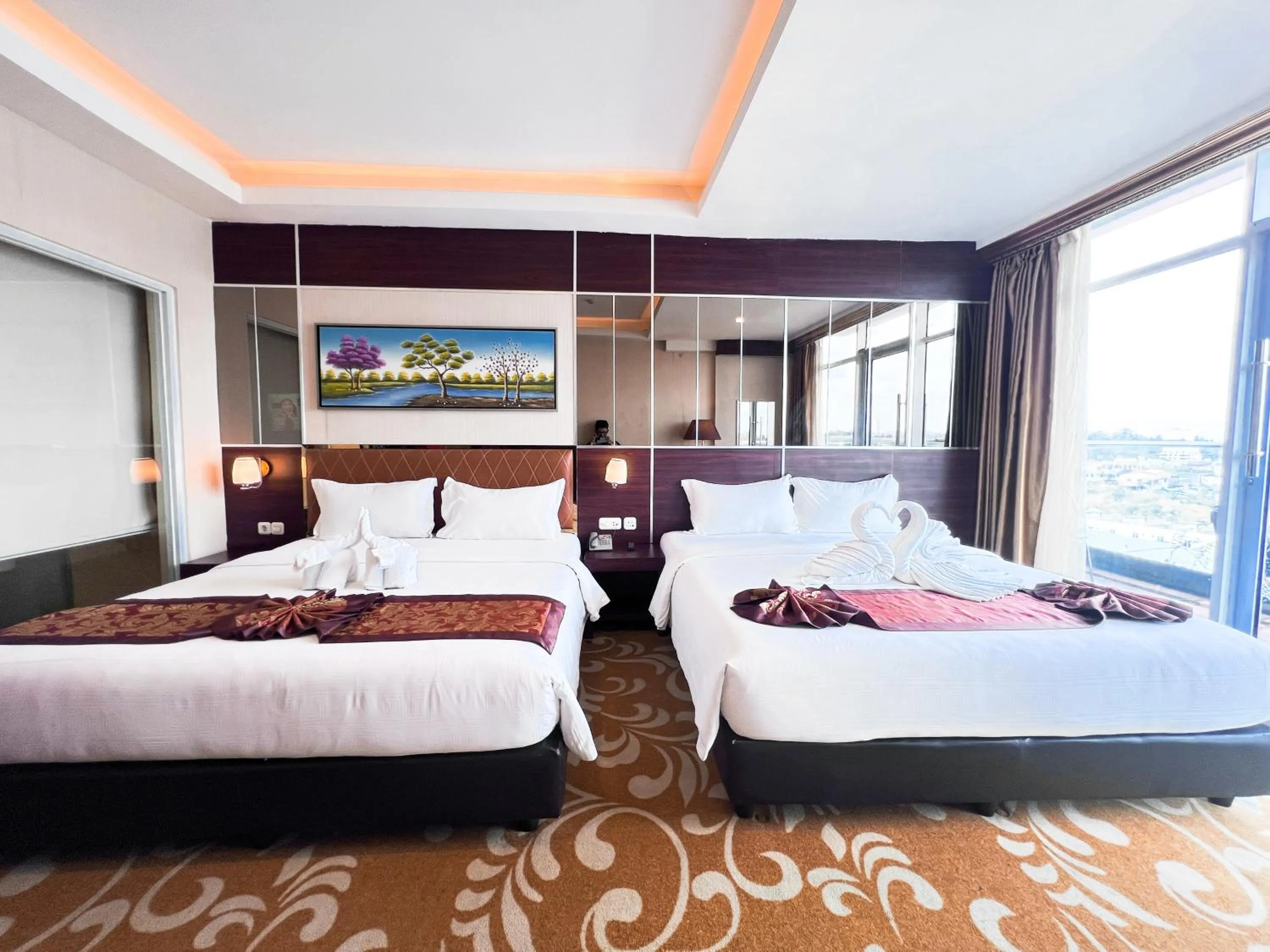 Bed in Batam City Hotel
