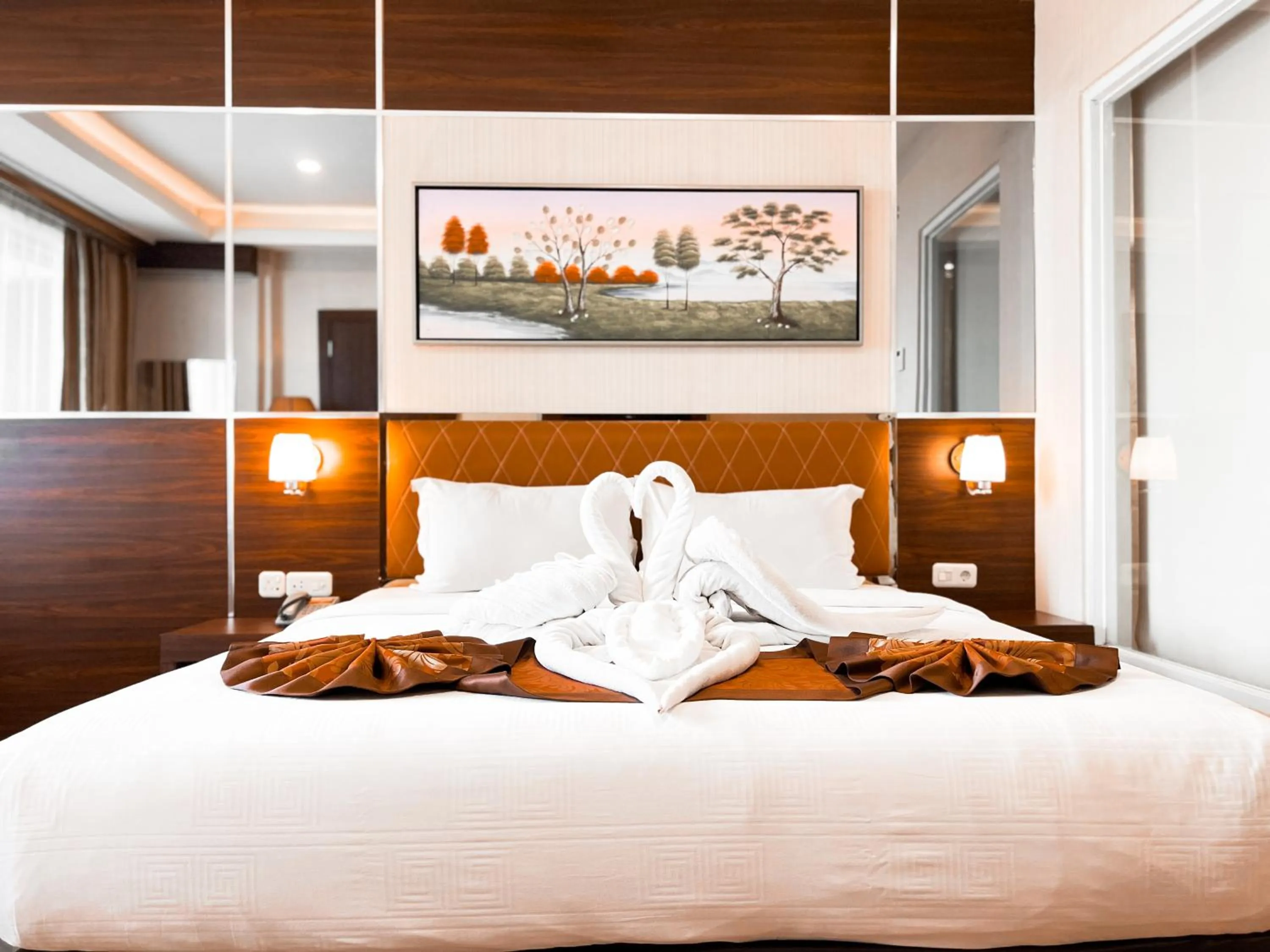 Bed in Batam City Hotel