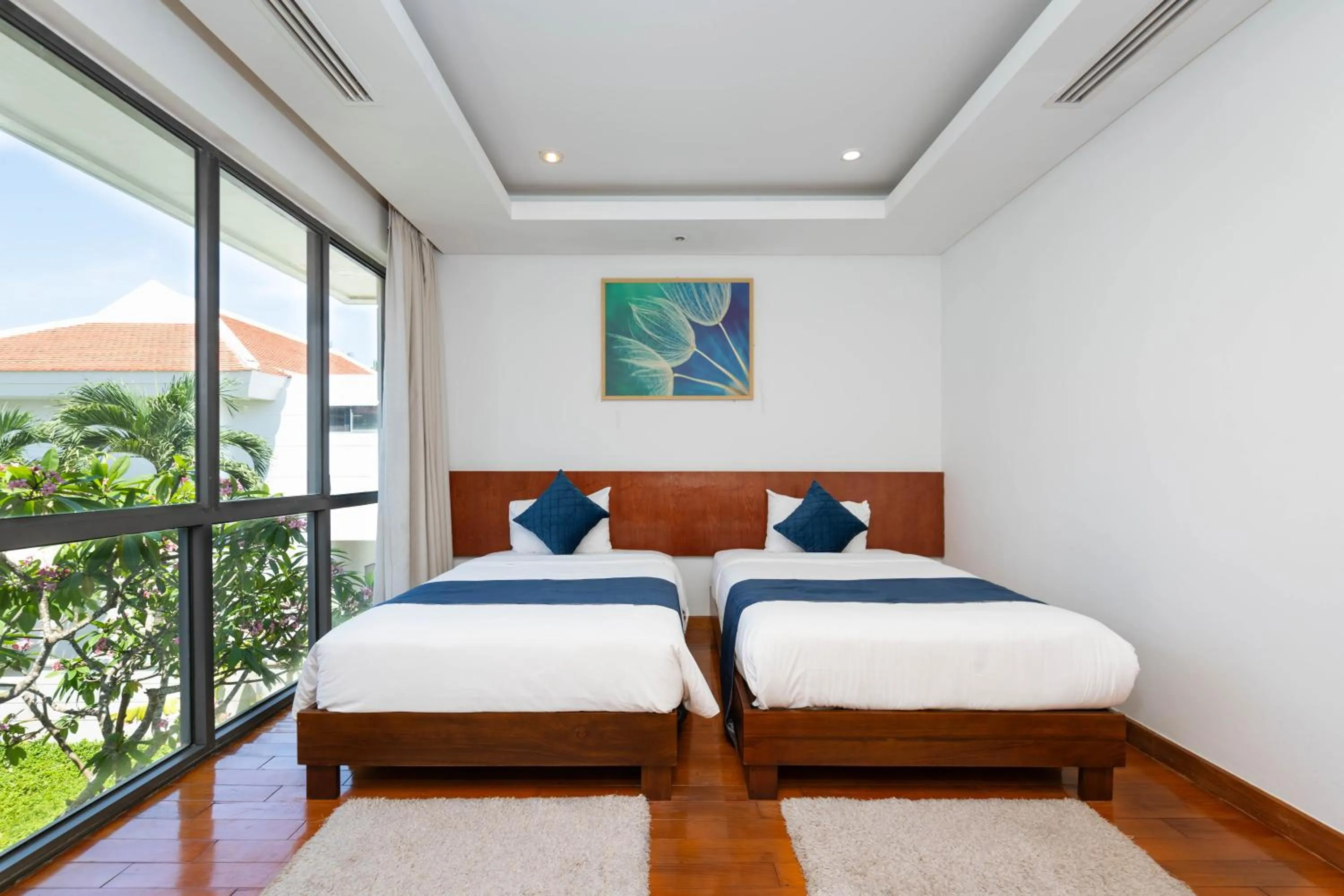 Bed in Ocean Beach Villas Danang