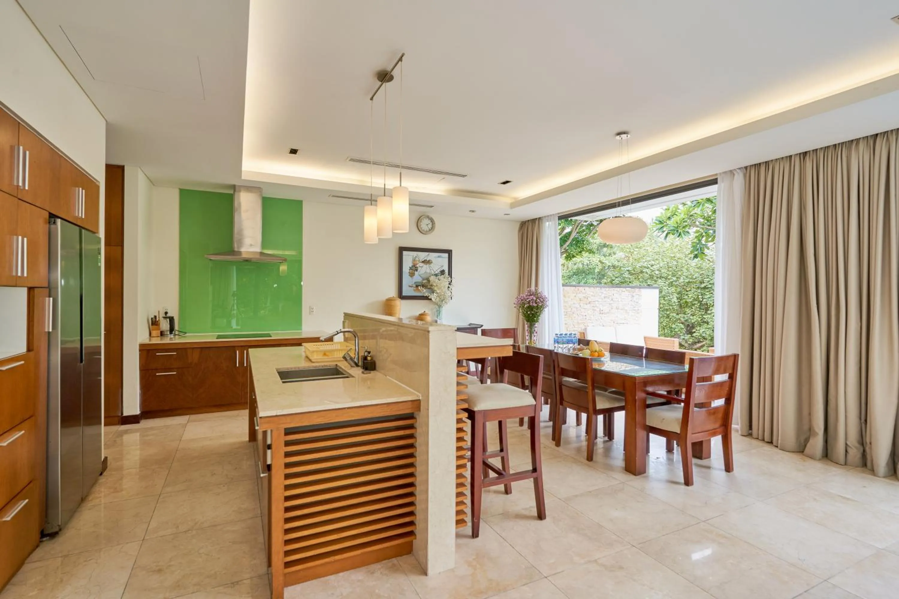 Kitchen or kitchenette in Ocean Beach Villas Danang