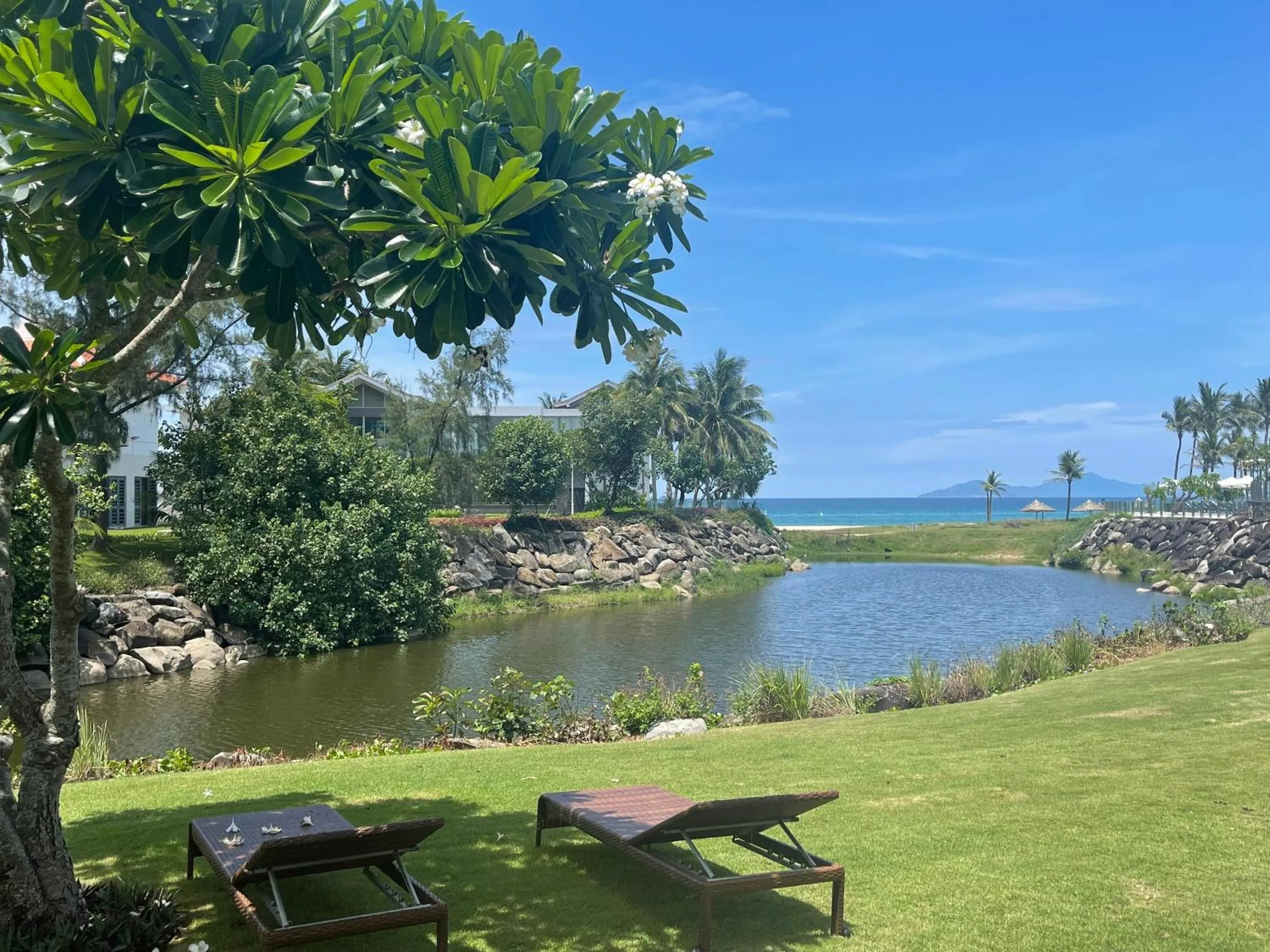 Sea view in Ocean Beach Villas Danang