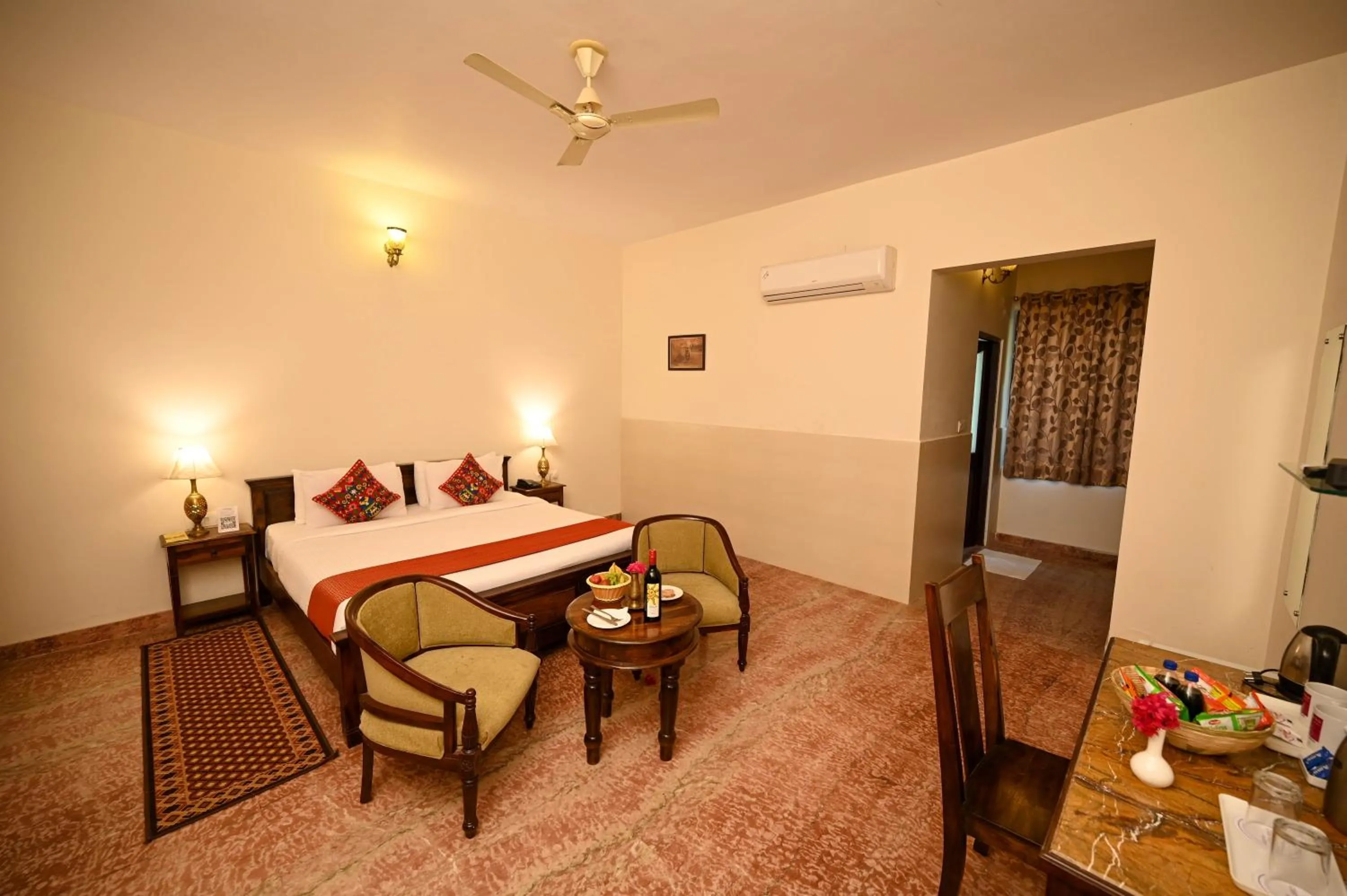 Photo of the whole room, Bed in ClarksInn Suites Ranthambhore