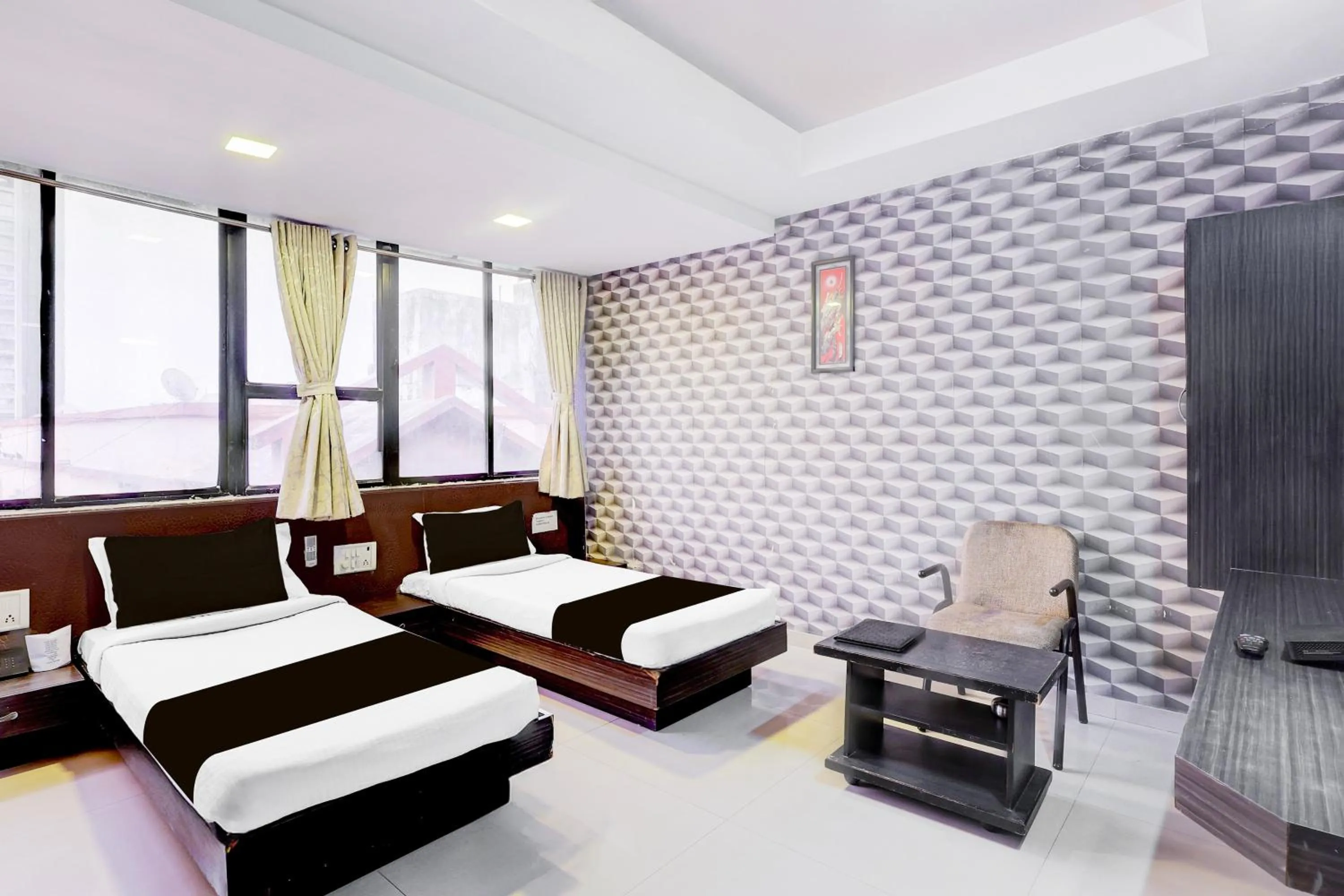 Bedroom, Bed in FabHotel Skyland