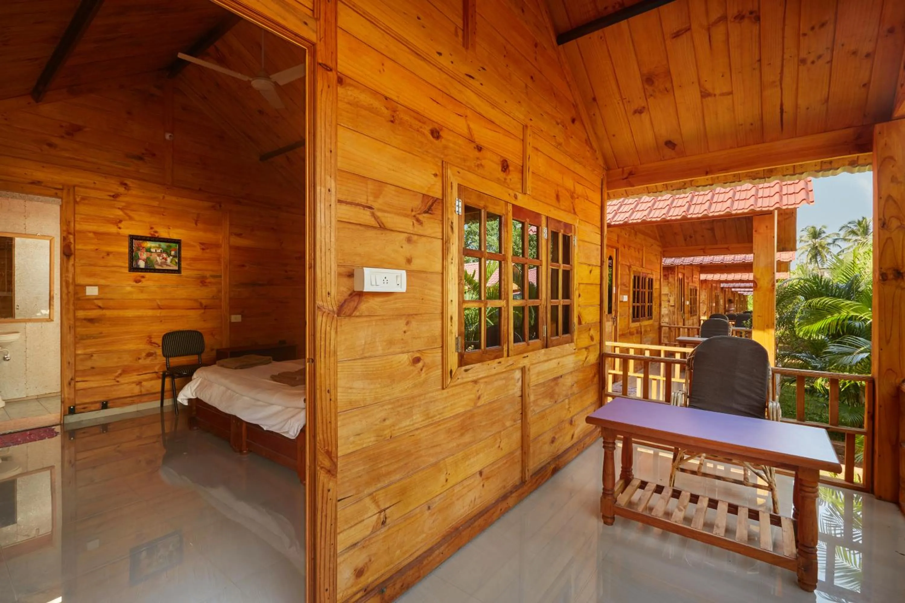 Seating area, Bed in Zen Lazy Days Agonda