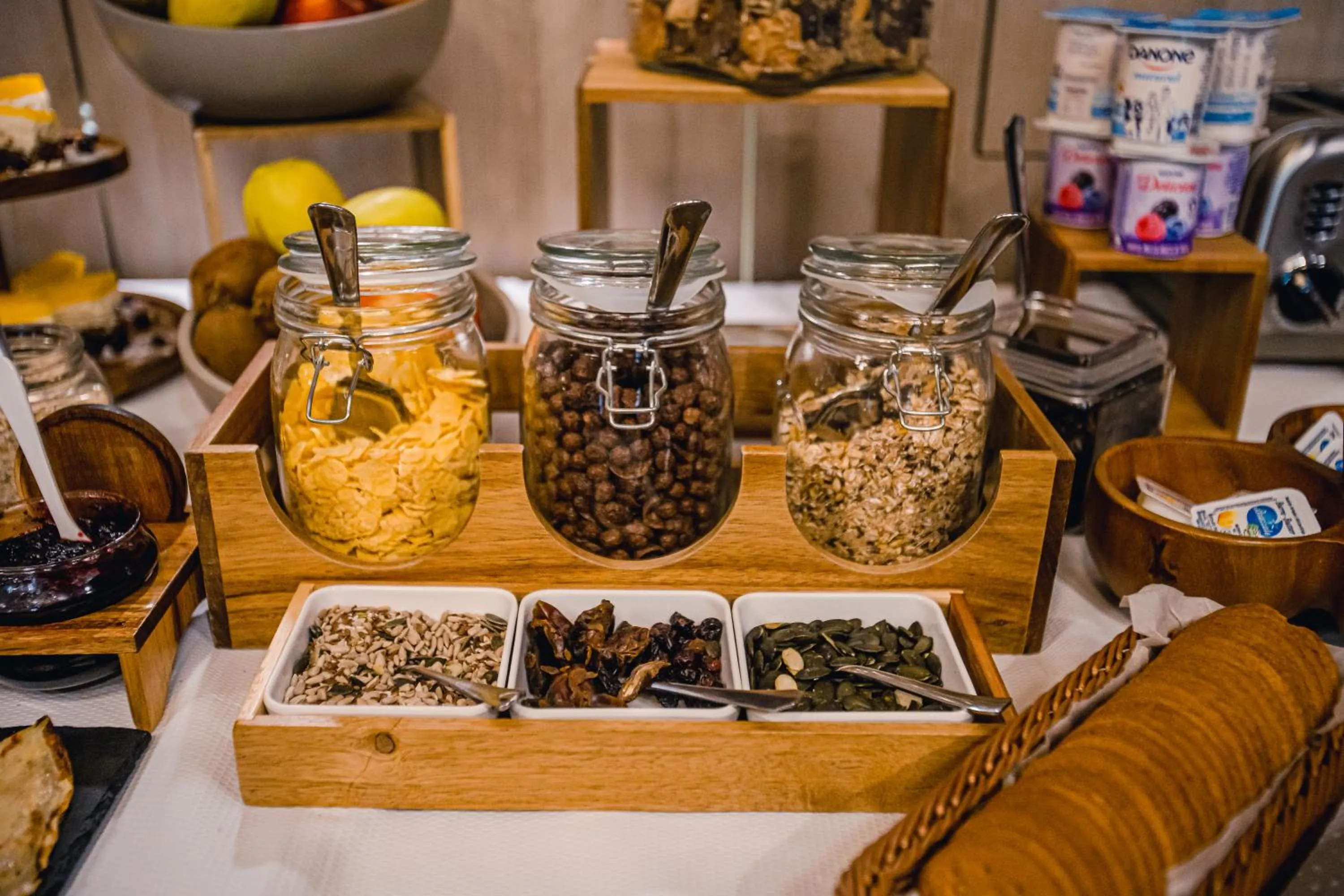 Buffet breakfast in Caro Boutique Hotel