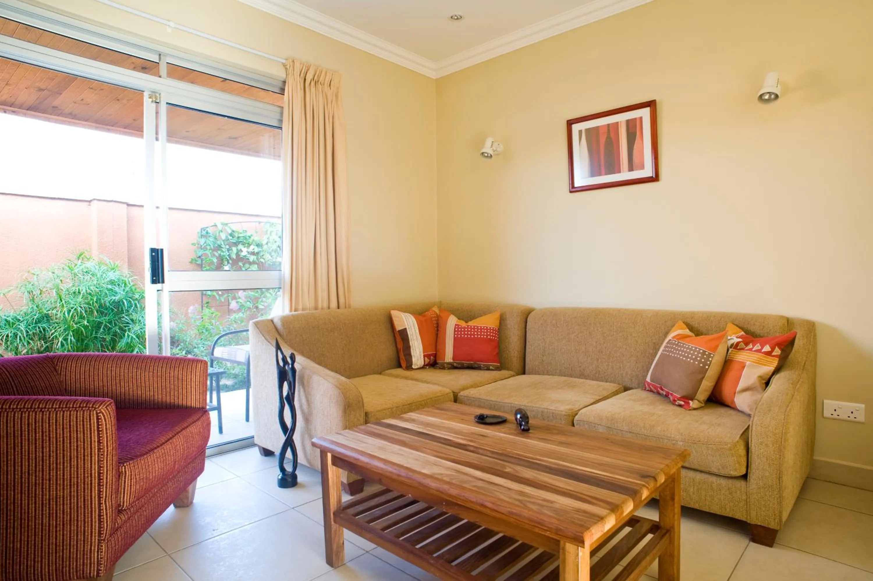 Living room in Shakespeare Court Serviced Apartments