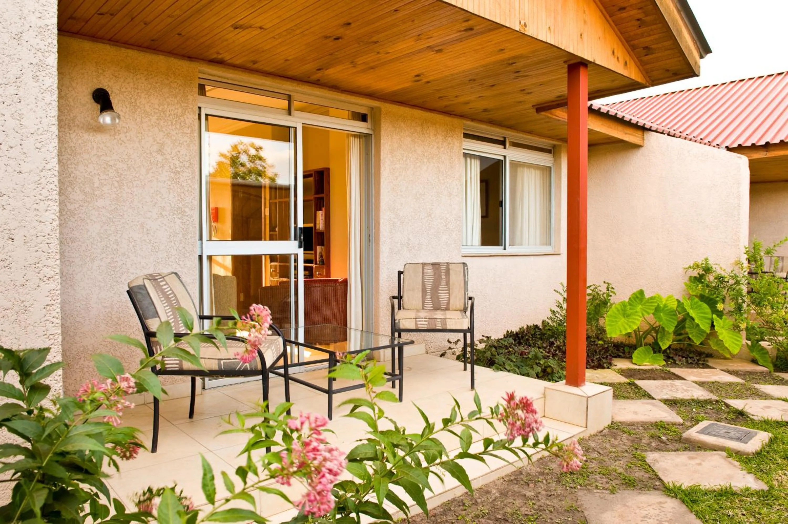 Patio in Shakespeare Court Serviced Apartments