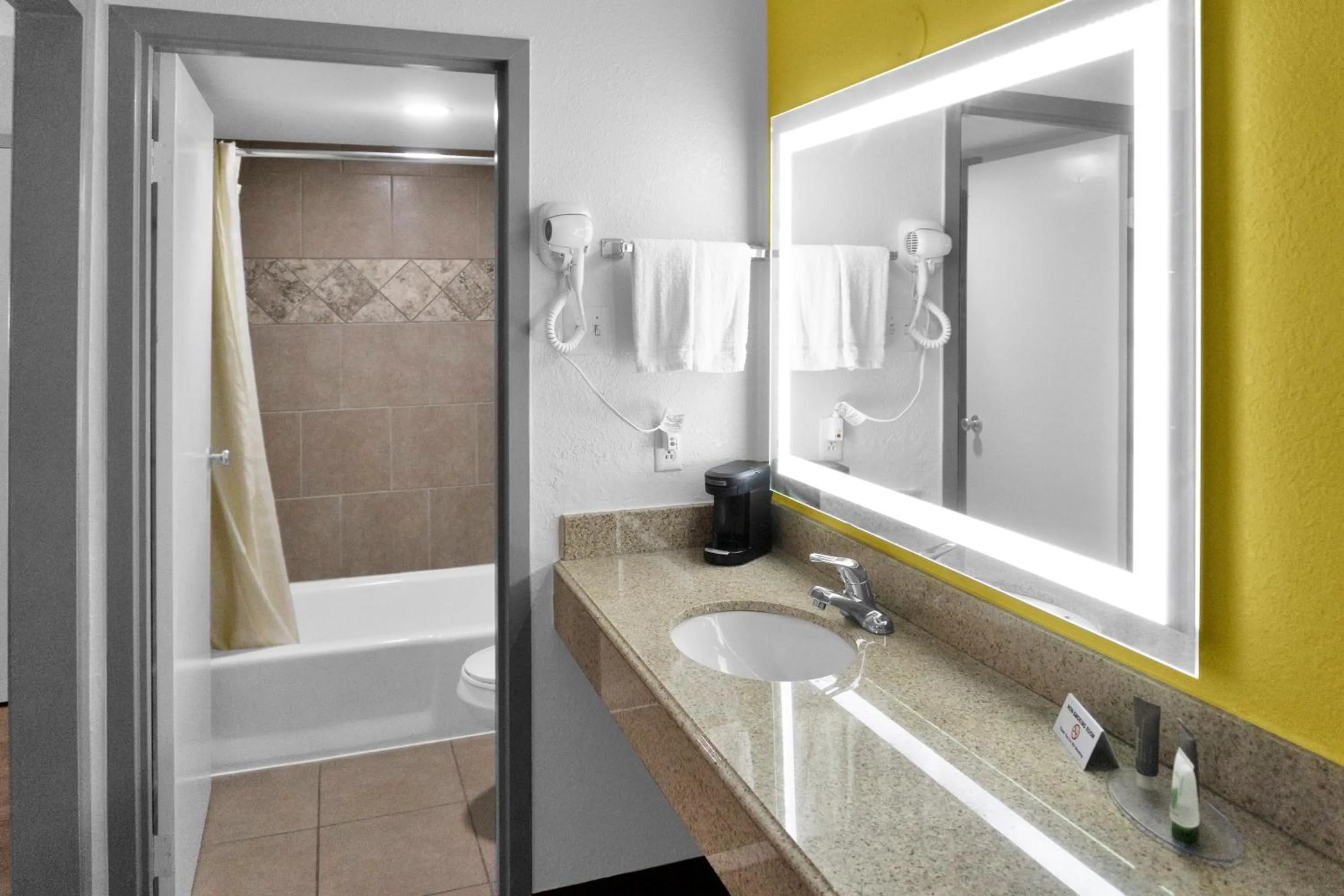 Bathroom in Hometown Inn + Kitchen