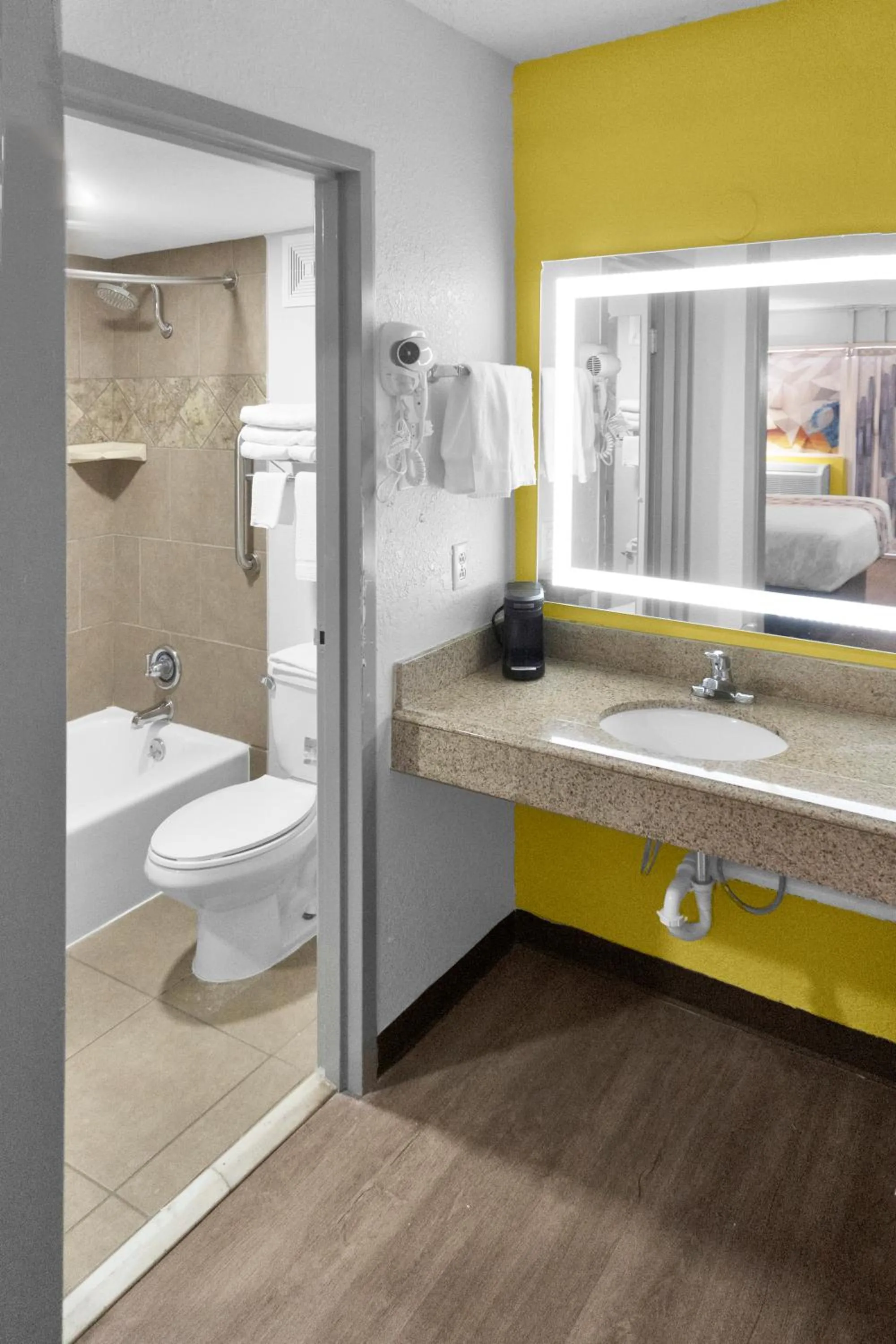 Bathroom in Hometown Inn + Kitchen