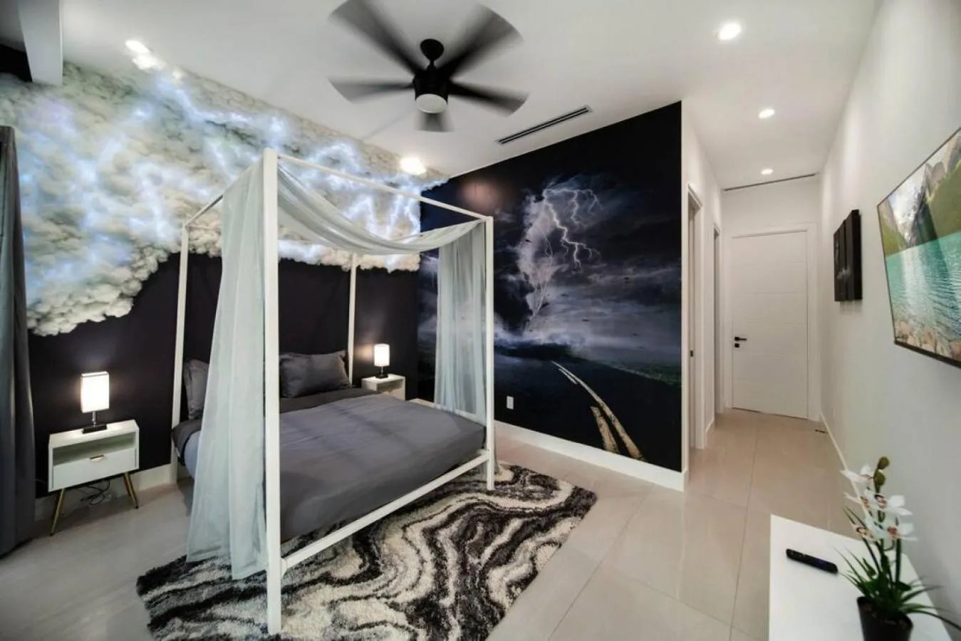 Bedroom, Bed in The Elements Home with 2 Pools