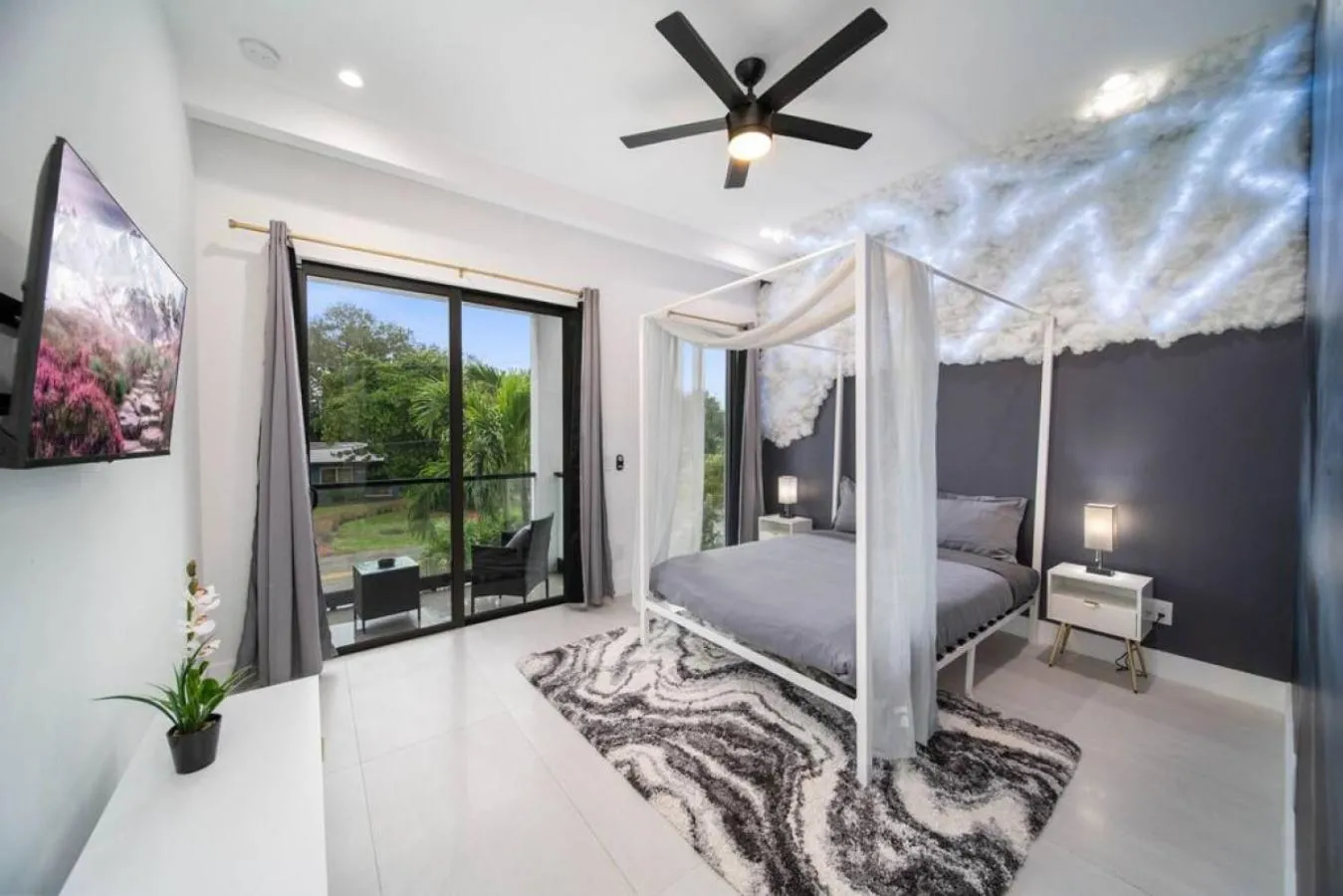 Bedroom, Bed in The Elements Home with 2 Pools