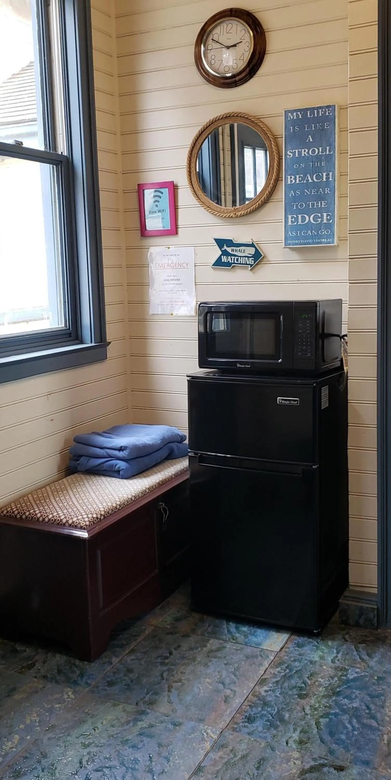 minibar in HI Point Montara Lighthouse