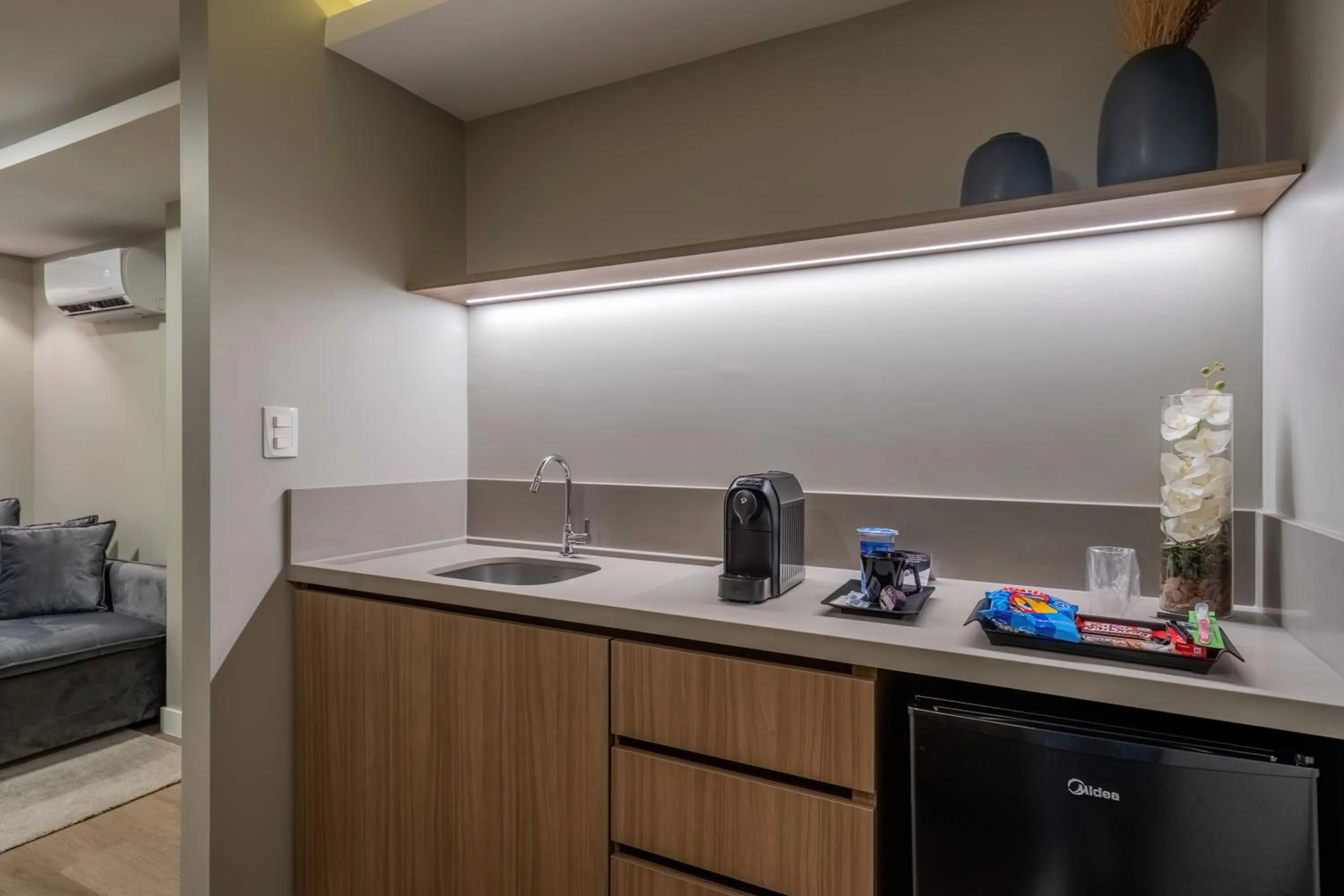 minibar in Hotel Caiuá Blumenau