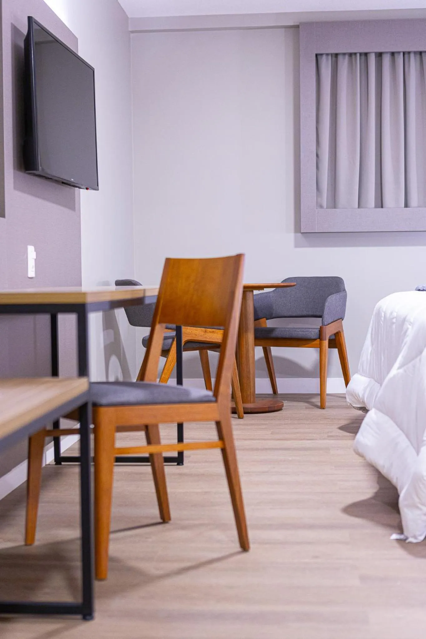 Bed in Hotel Caiuá Blumenau