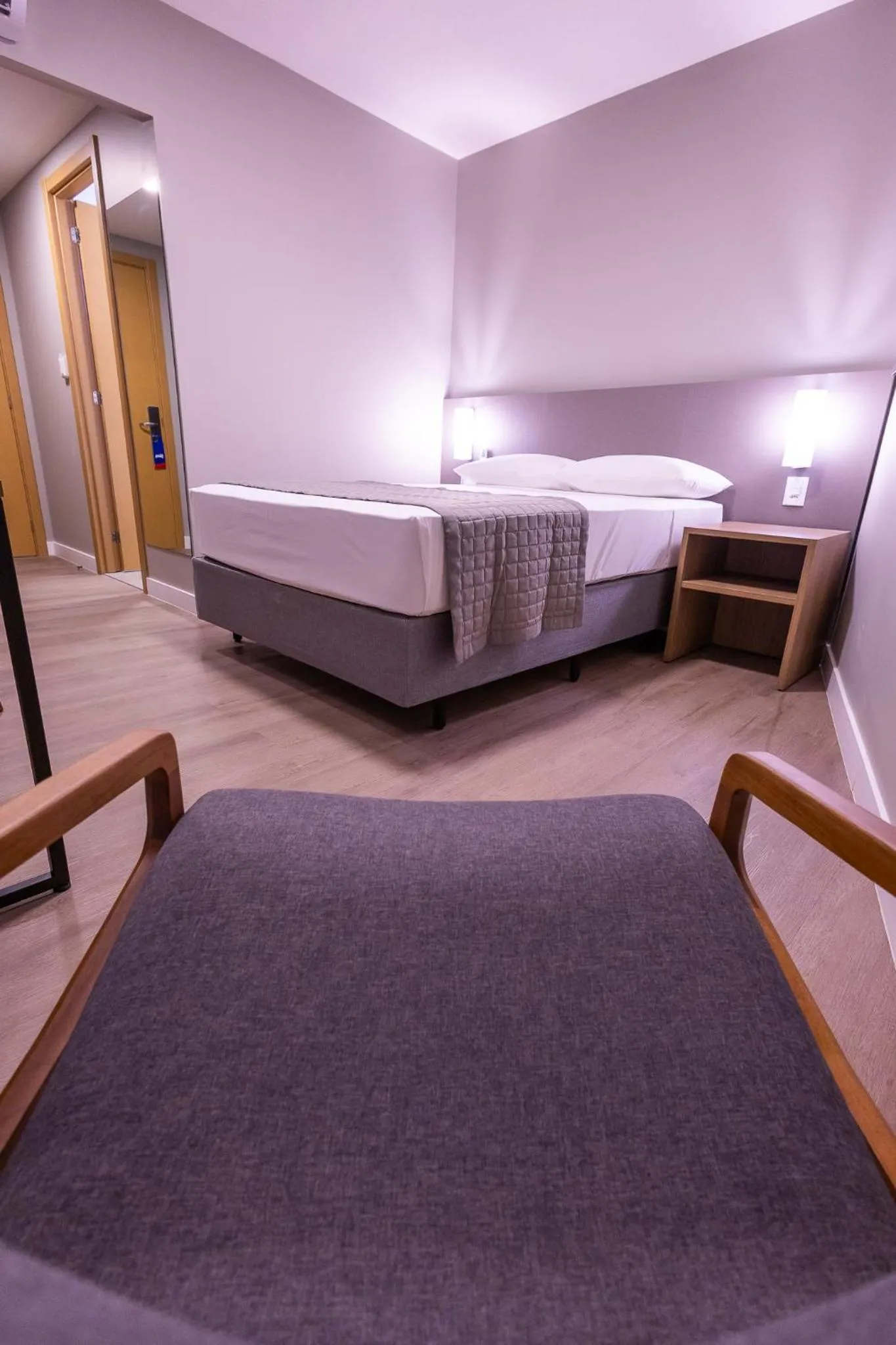 Bed in Hotel Caiuá Blumenau