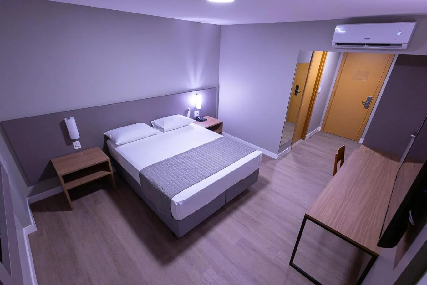 Bed in Hotel Caiuá Blumenau