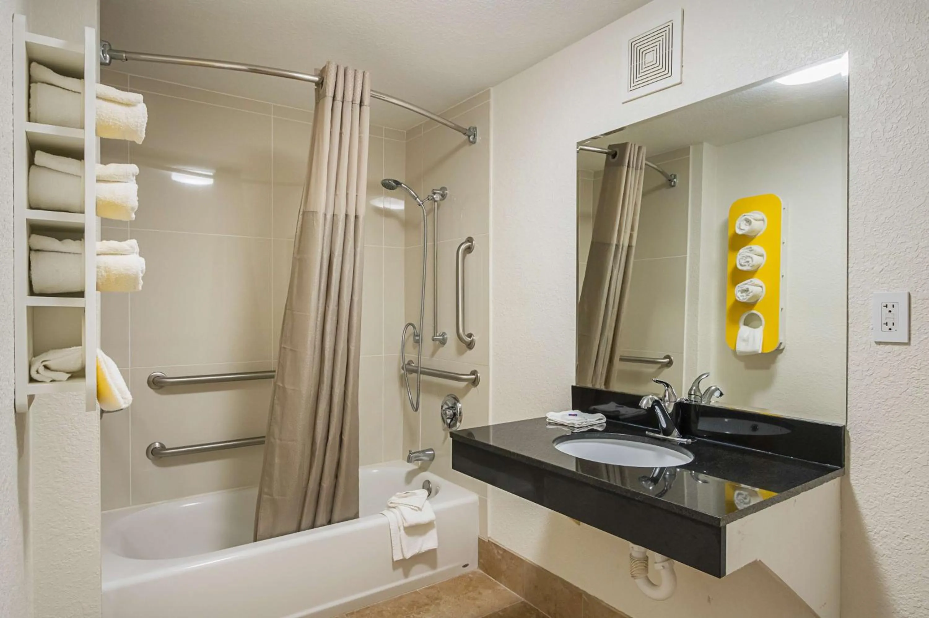 Shower in Motel 6-Savannah, GA - Midtown