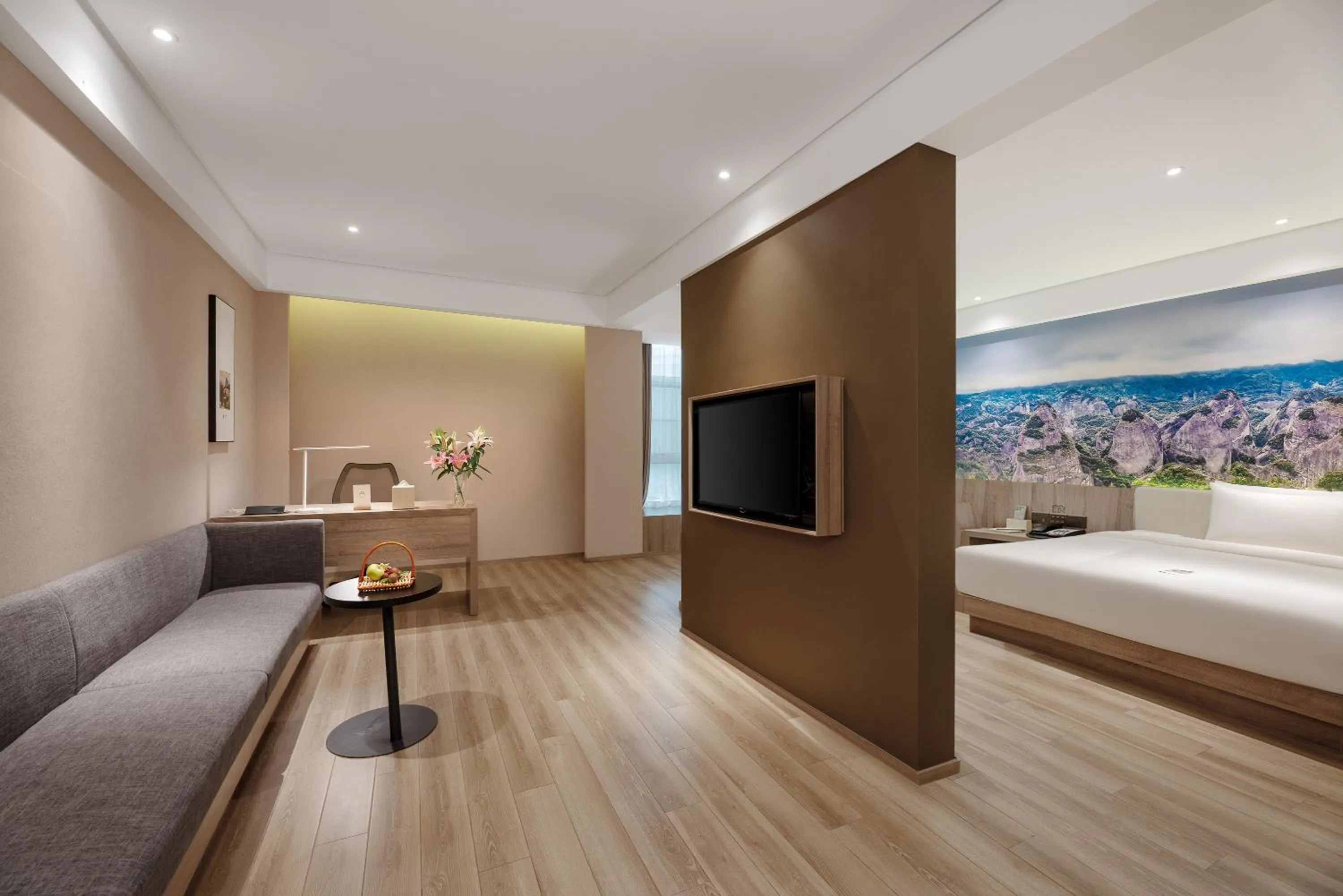 Bed in Atour Hotel Nanning Nanhu Subway Station