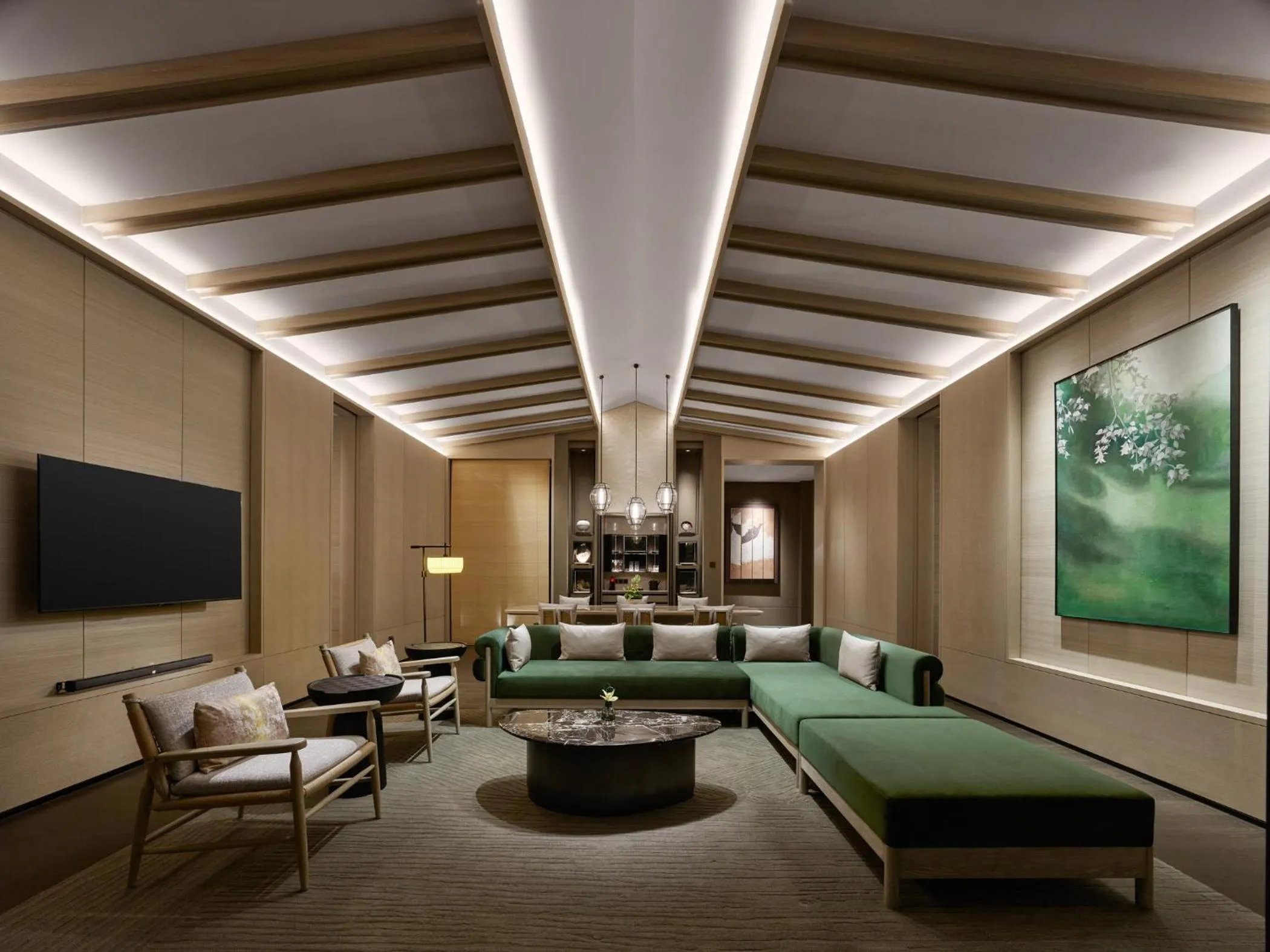 Living room in Banyan Tree Dongguan Songshan Lake