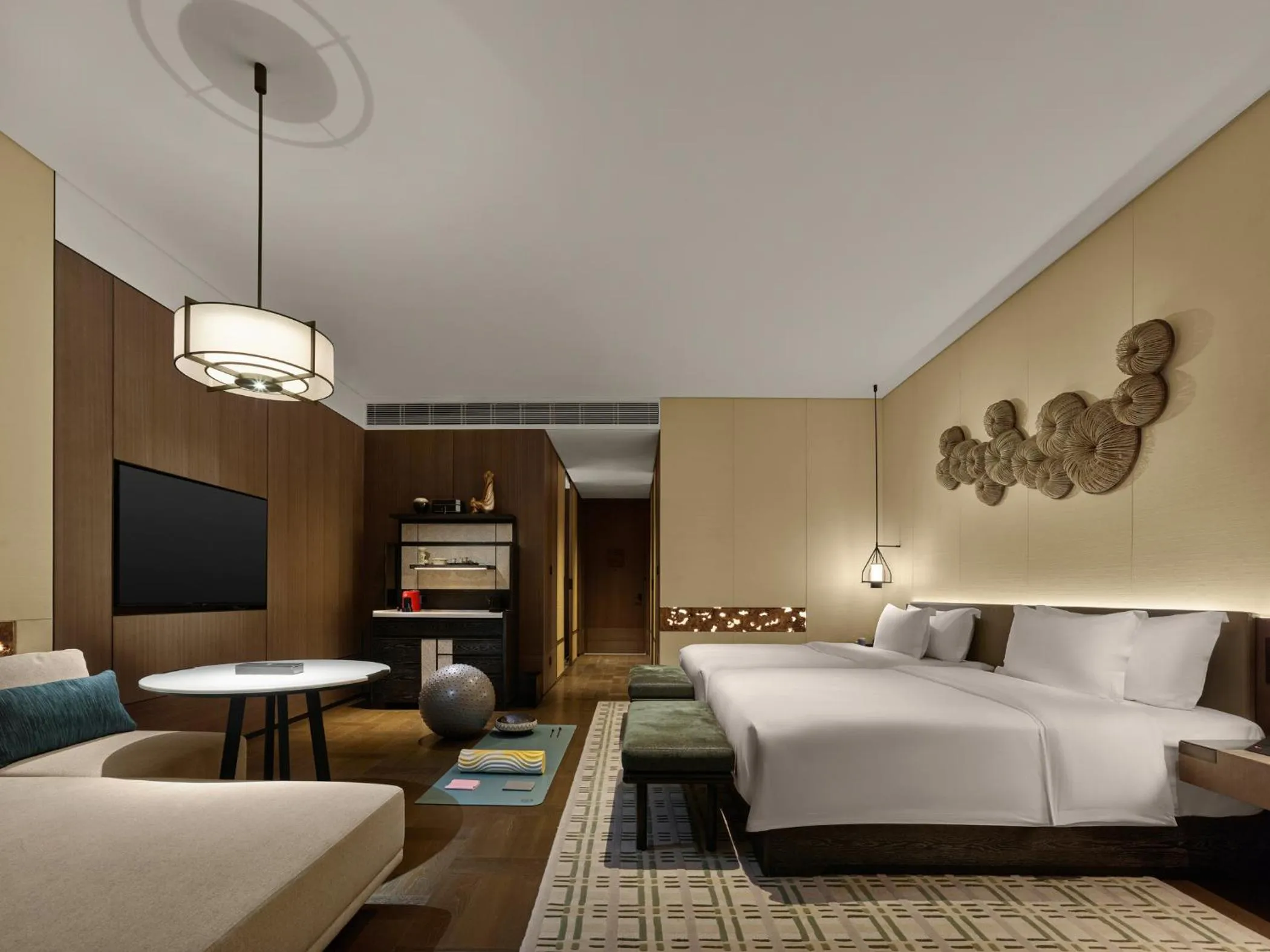 Photo of the whole room, Bed in Banyan Tree Dongguan Songshan Lake