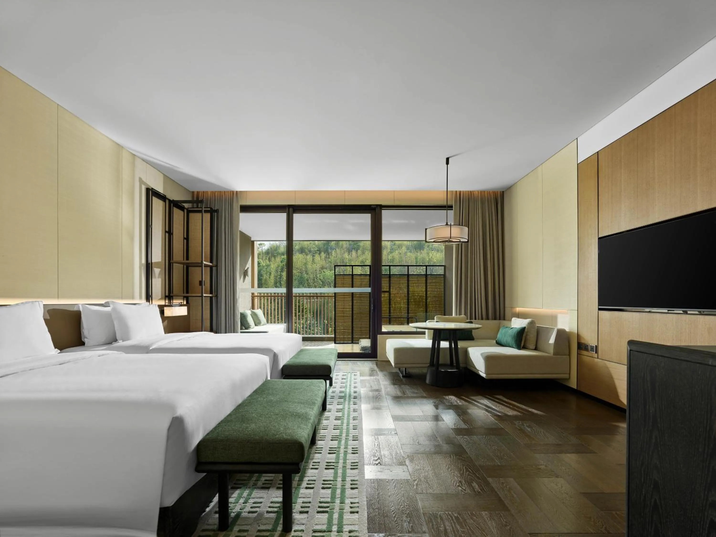 Photo of the whole room, Bed in Banyan Tree Dongguan Songshan Lake
