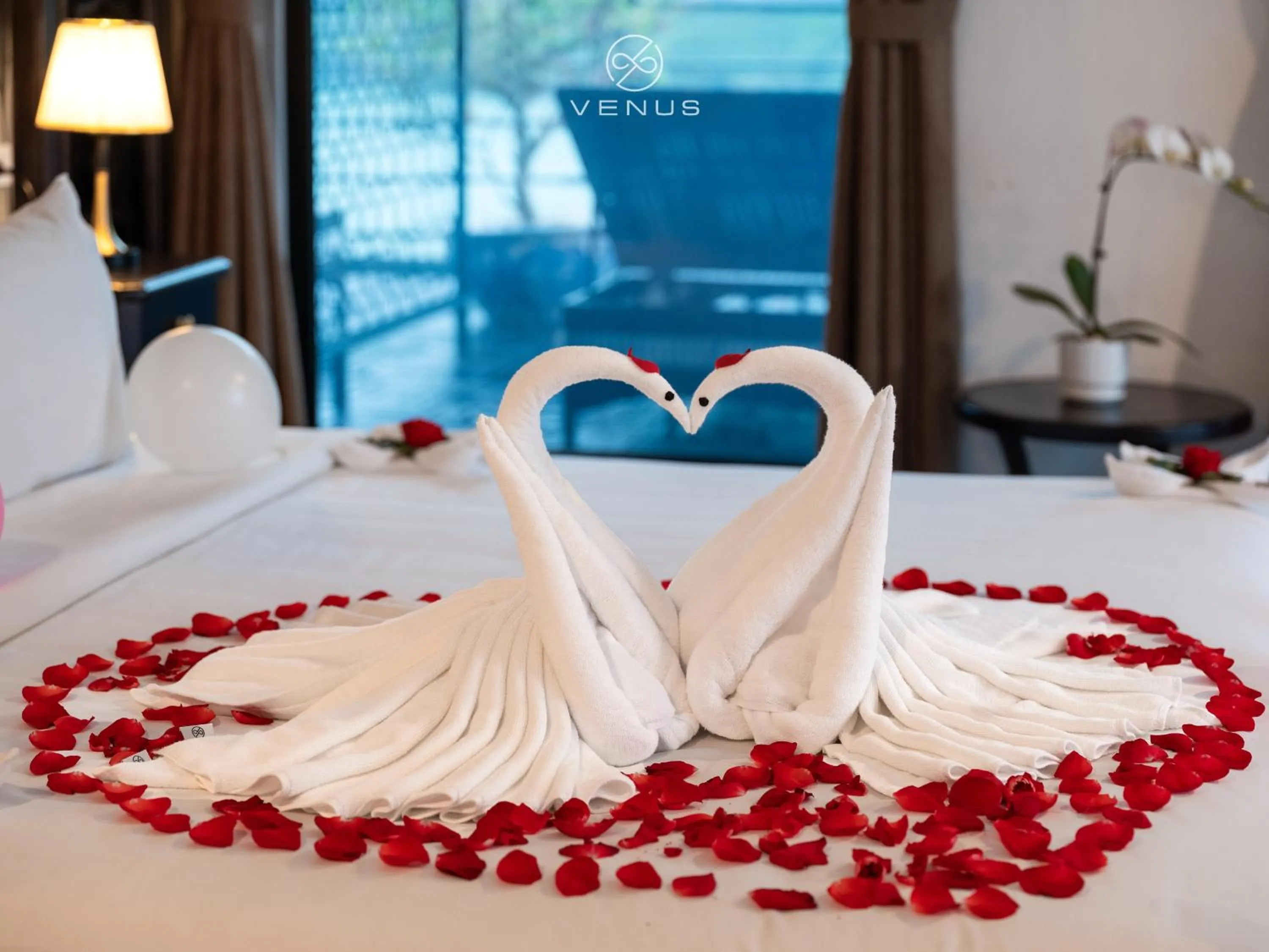 Decorative detail, Bed in Venus Cruises Halong Bay by Venus Group