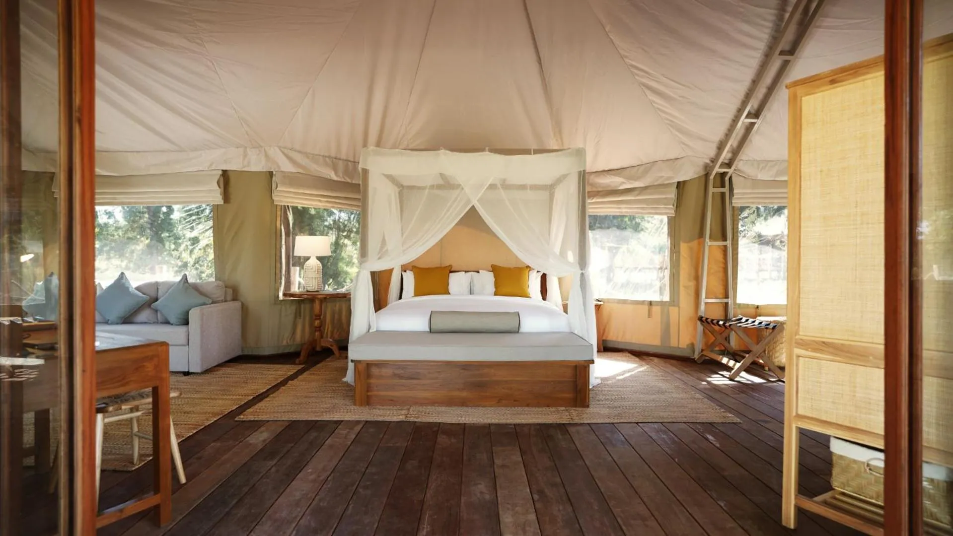 Bedroom, Bed in Tantawan Tented Camp by Dusit, Chiang Rai