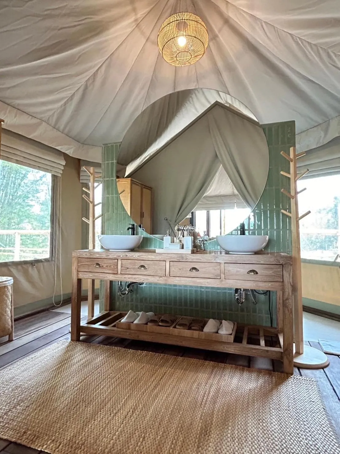 Bed in Tantawan Tented Camp by Dusit, Chiang Rai