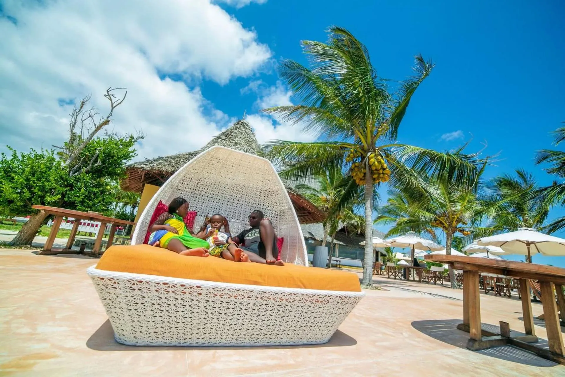 sunbed in The One, Watamu bay