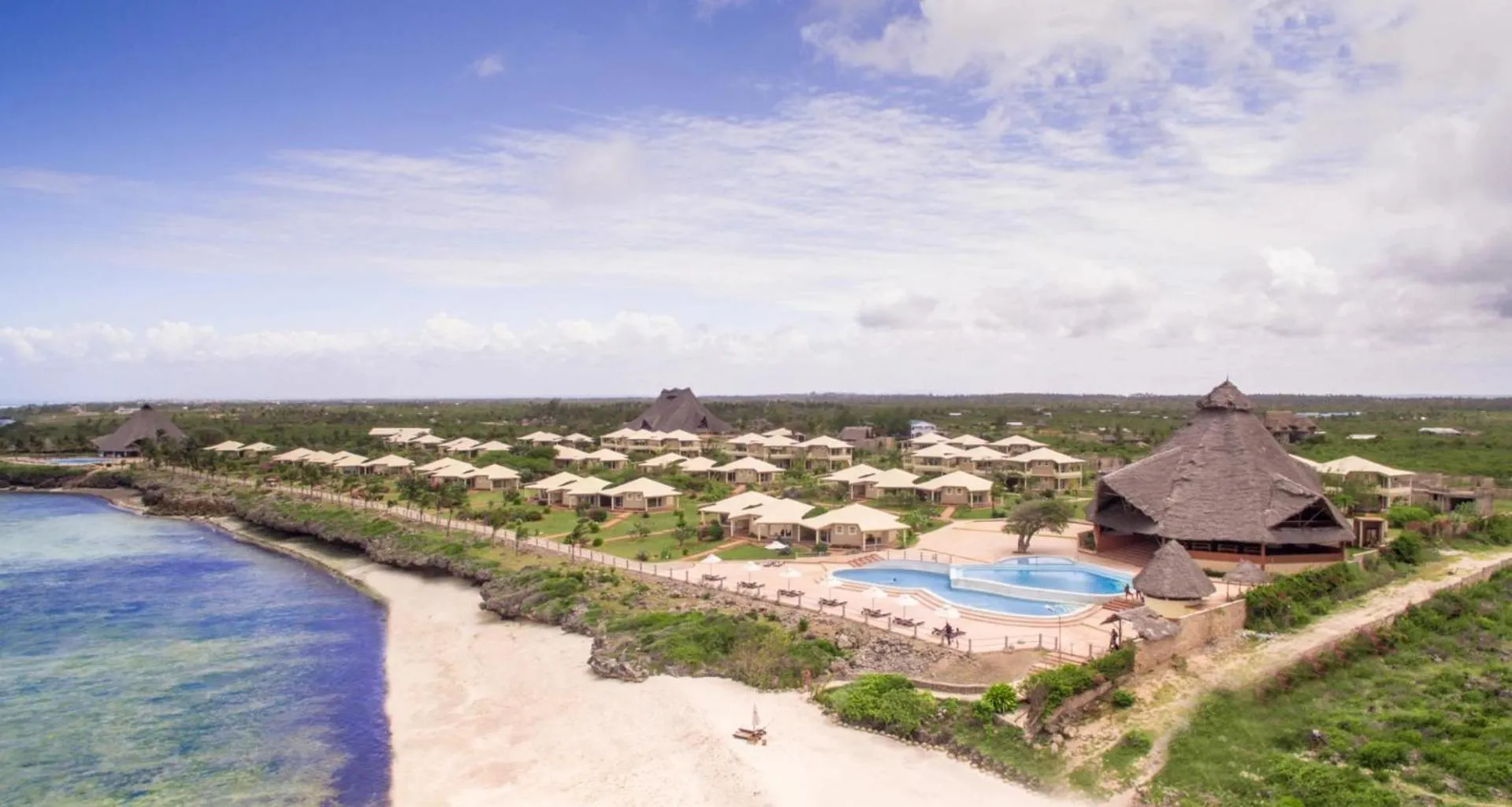 Bird's eye view in The One, Watamu bay