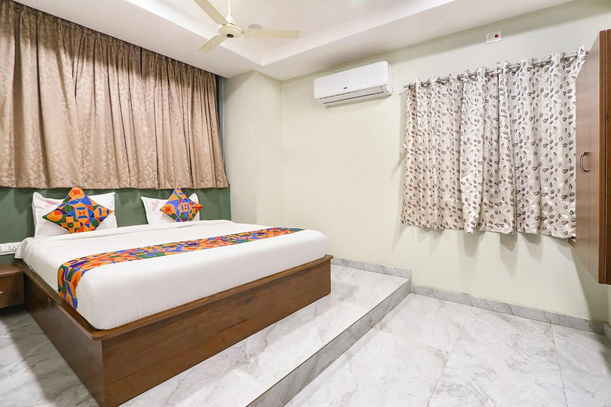 Bed in FabHotel Simhadri Grand-Nr Khammam Railway Station