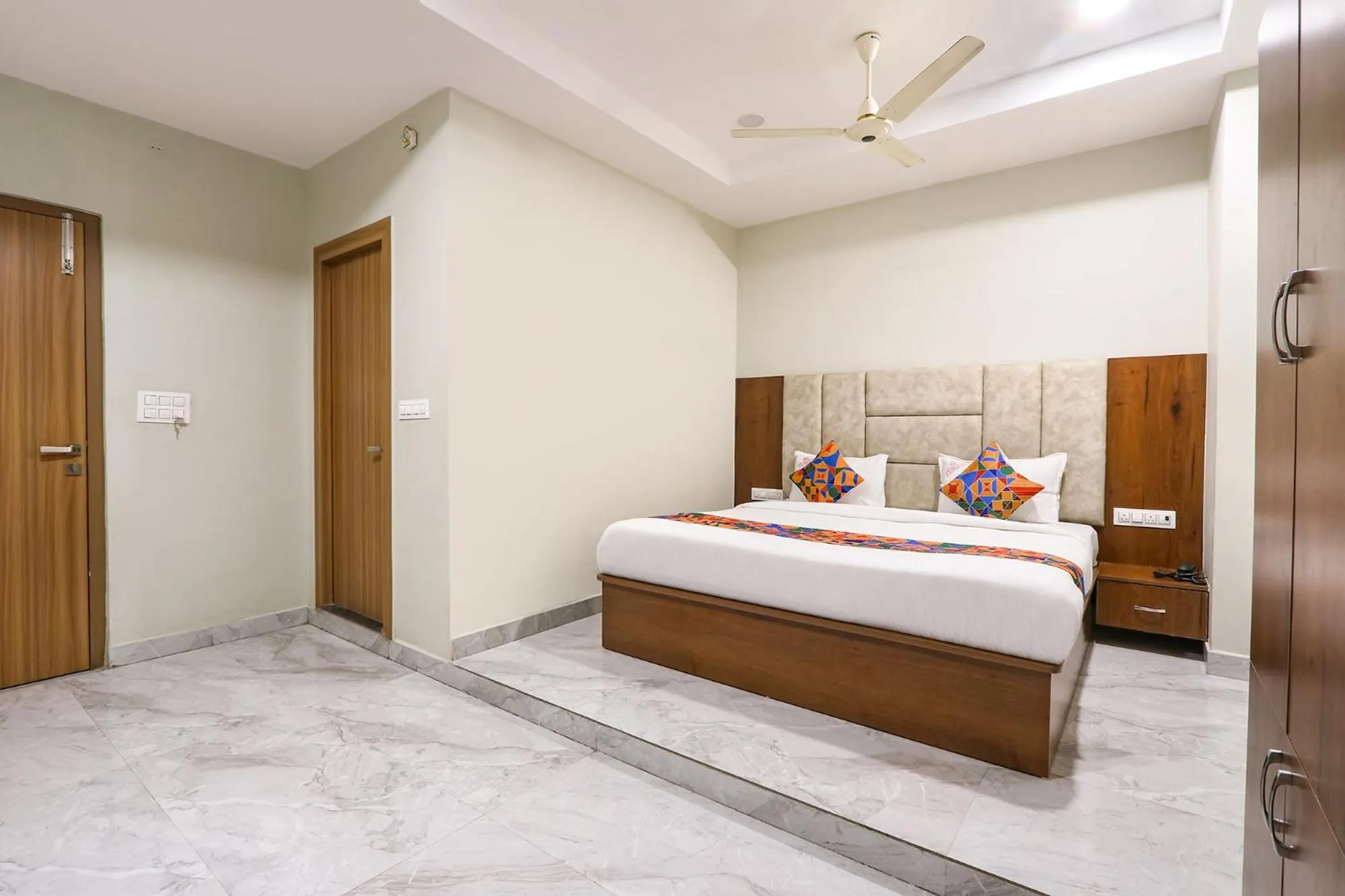 Bed in FabHotel Simhadri Grand-Nr Khammam Railway Station