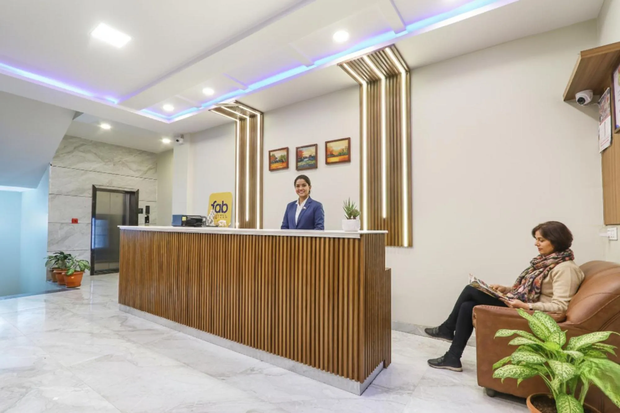 Lobby or reception in FabHotel Simhadri Grand-Nr Khammam Railway Station