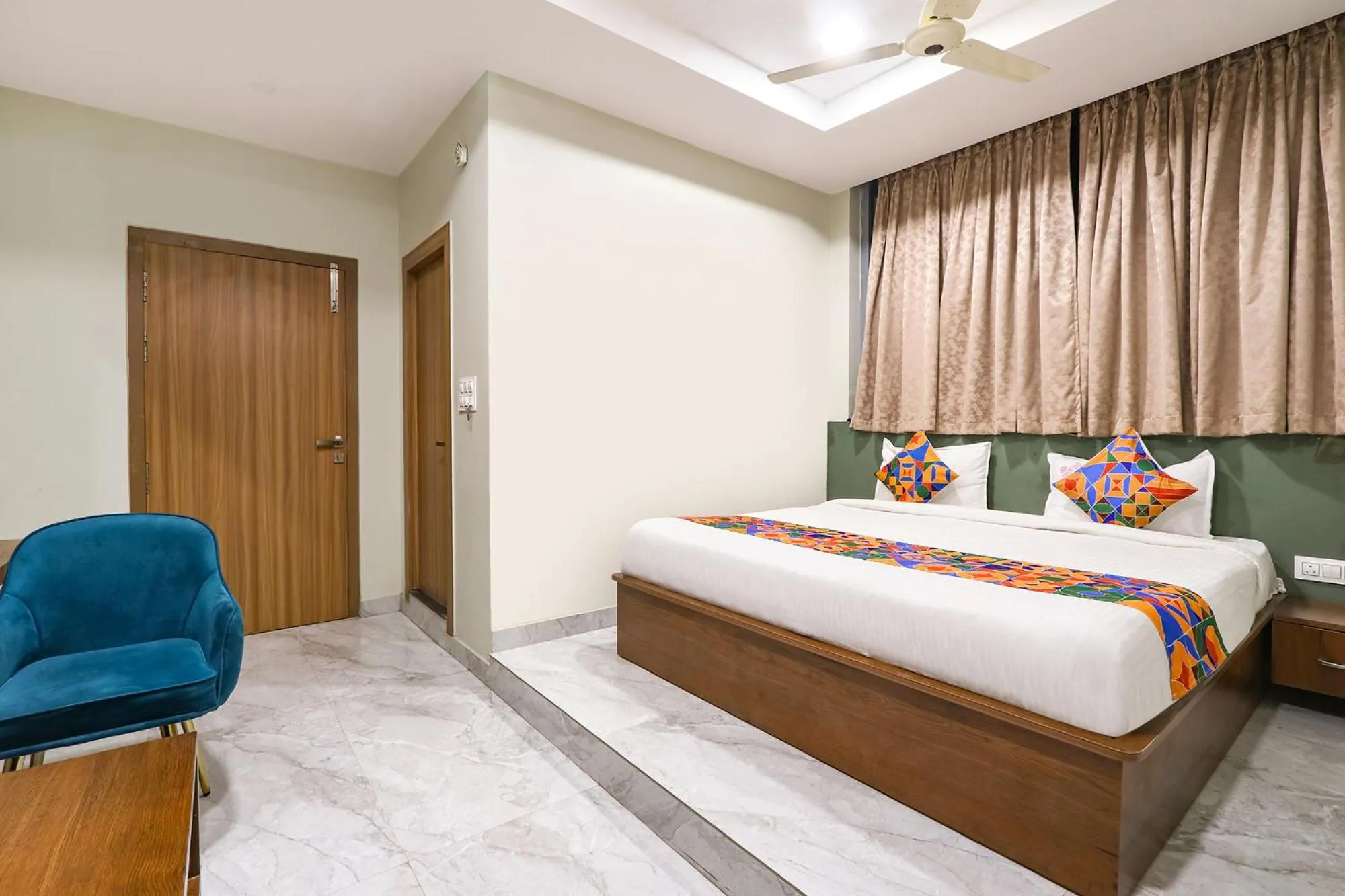 Bed in FabHotel Simhadri Grand-Nr Khammam Railway Station