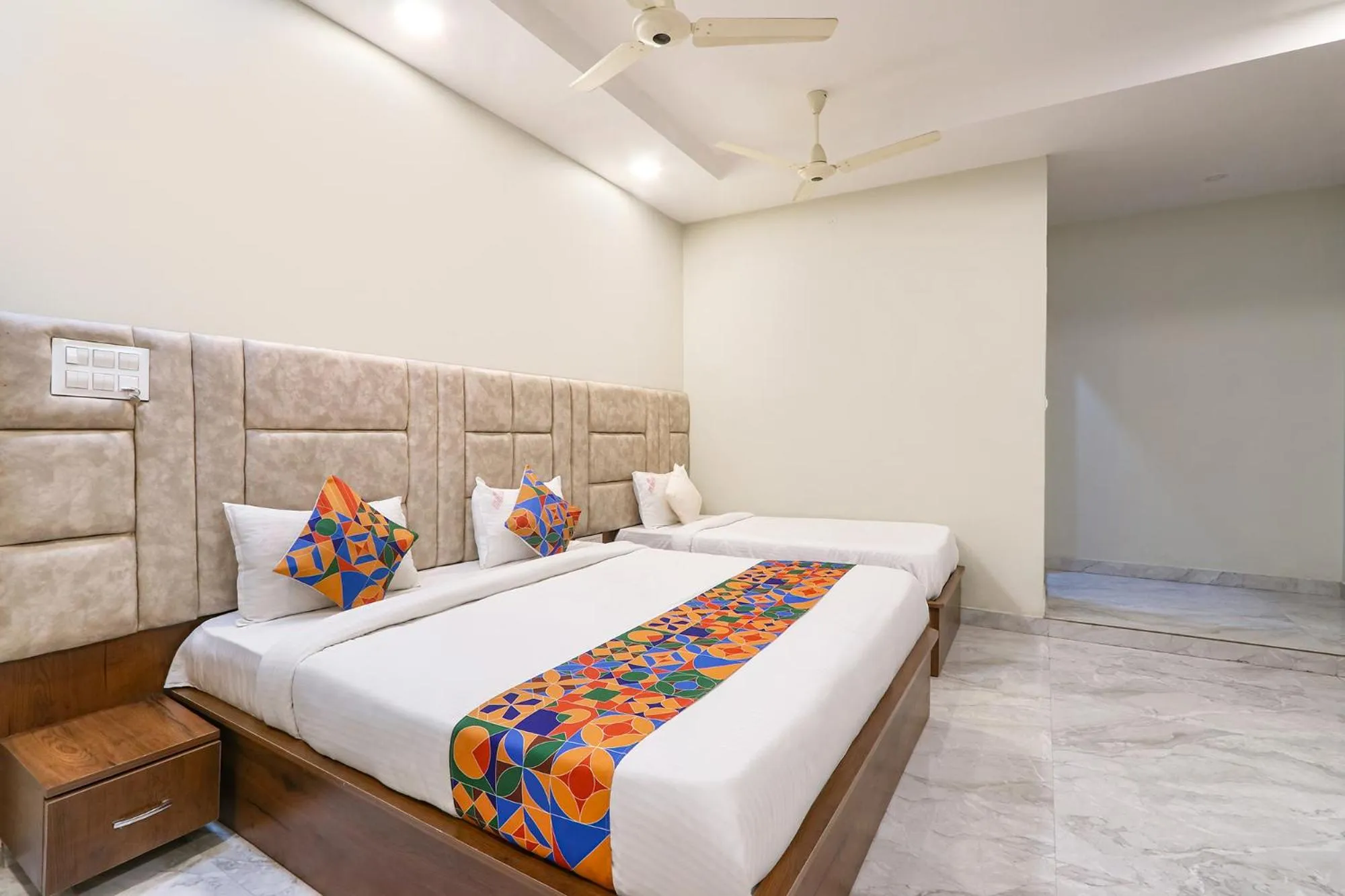 Bed in FabHotel Simhadri Grand-Nr Khammam Railway Station